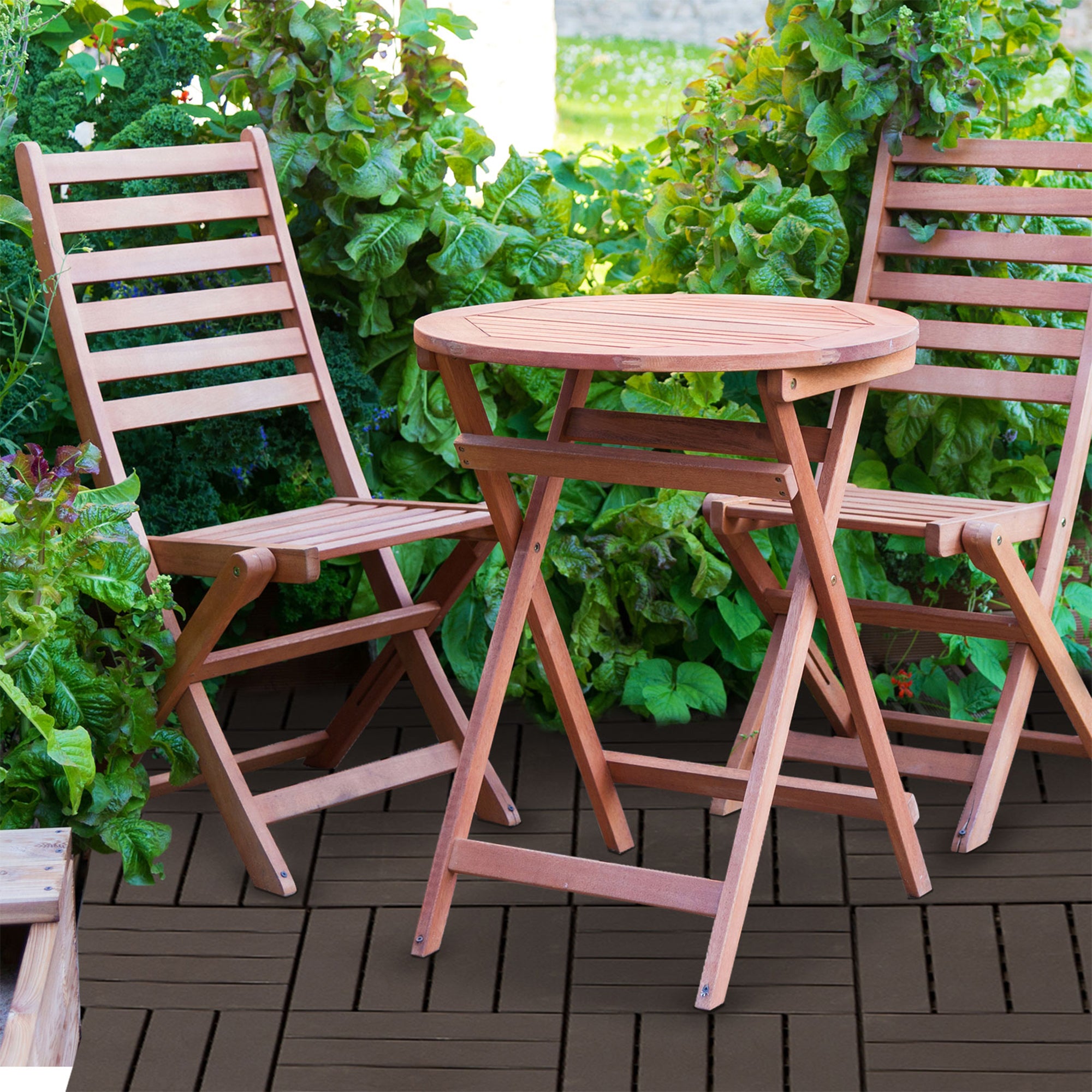9 Pcs PP Interlocking Composite Deck Tile, 12
