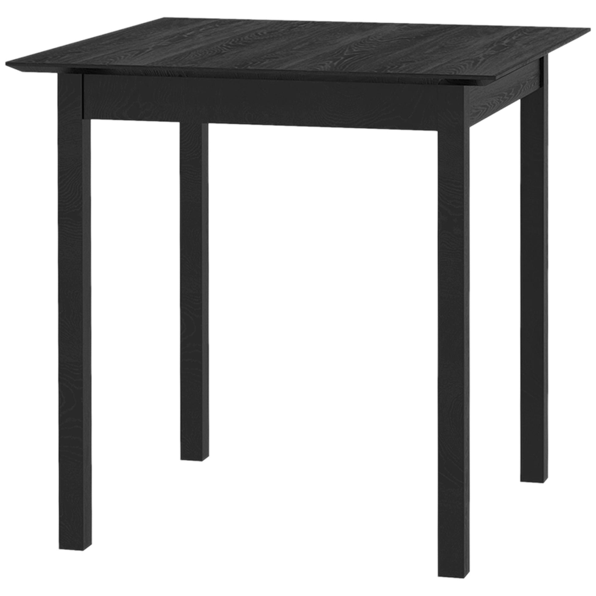 30" Square Dining Table, Farmhouse Dining Room Table with Pine Wood Frame, Space Saving Small Kitchen Table, Black Bar Tables & Dining Tables   at Gallery Canada