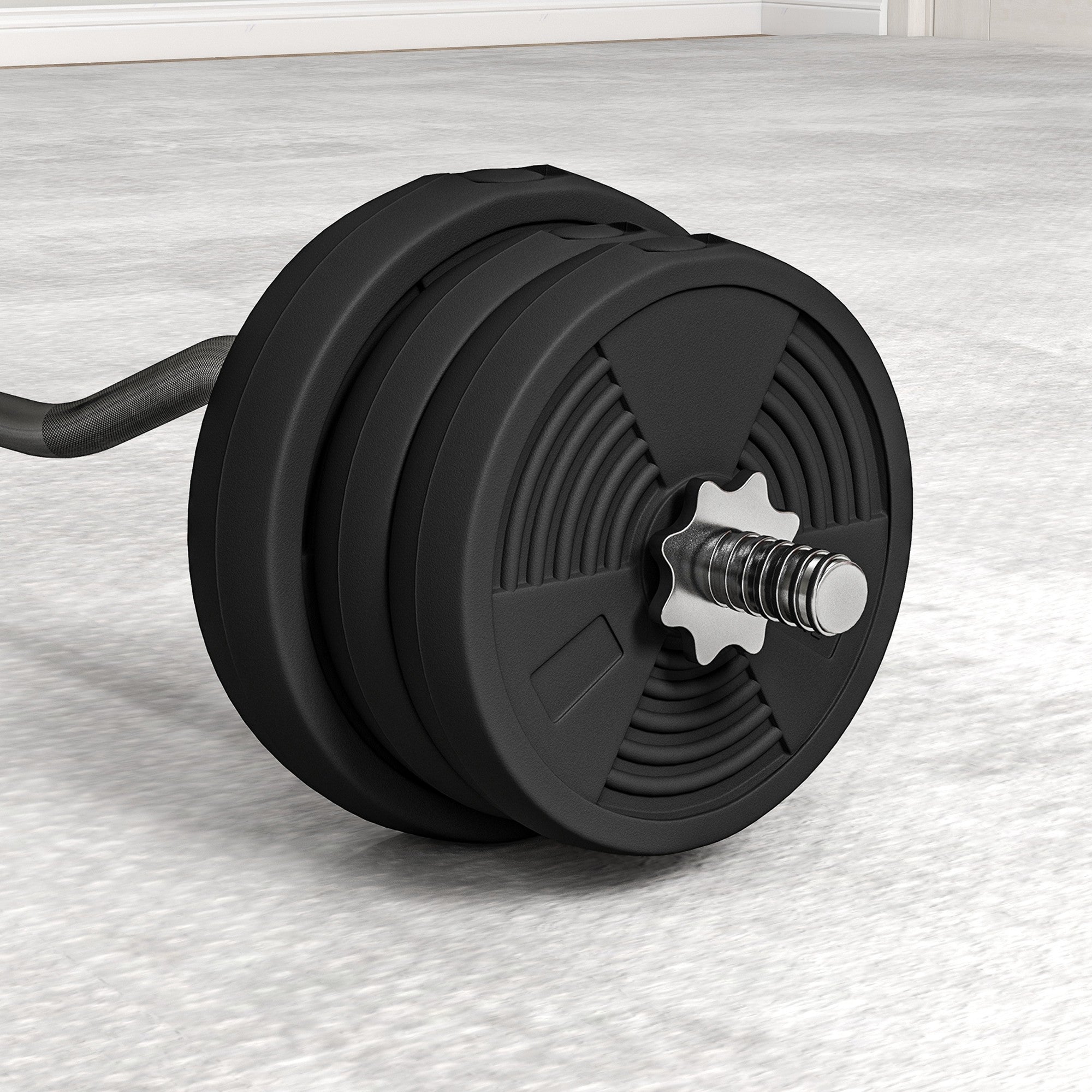 50LBS Barbell Weight Set, Adjustable Weights with Curl Bar for Home Gym Women and Men Weight Lifting Training Dumbbells & Barbells at Gallery Canada