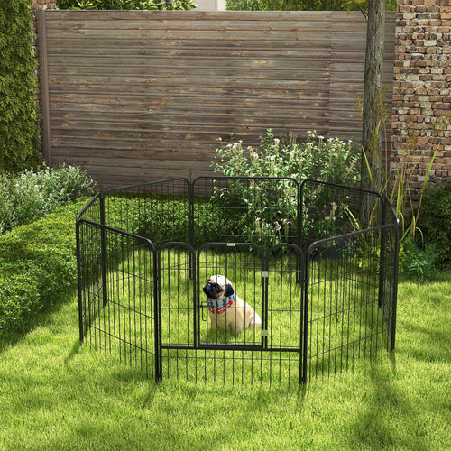 8 Panel Pet Playpen Play Yard Fence Home DIY Heavy-Duty Metal Foldable Indoor Outdoor 31