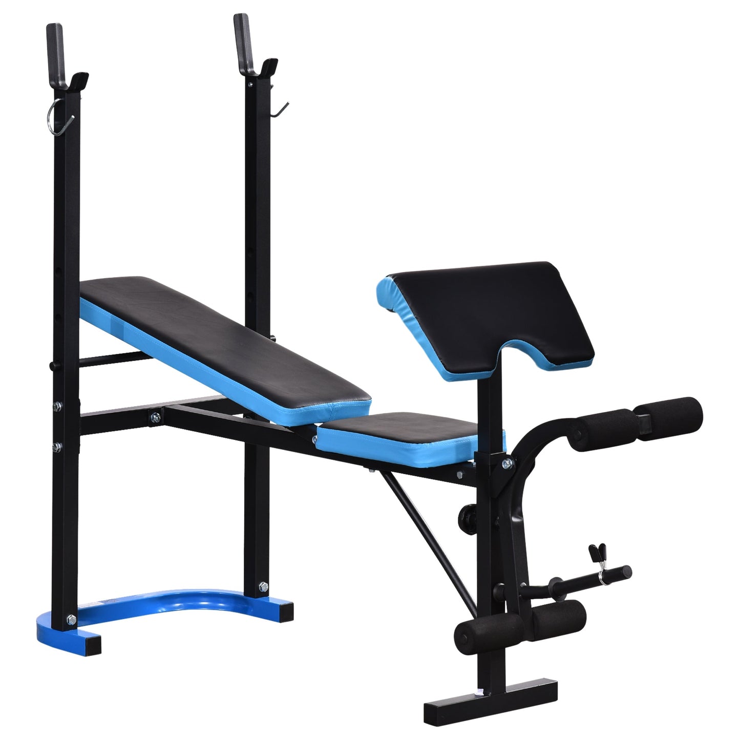 Multifunctional Adjustable Weight Bench with Barbell Rack and Leg Developer, Black Weight Benches Multi Colour  at Gallery Canada