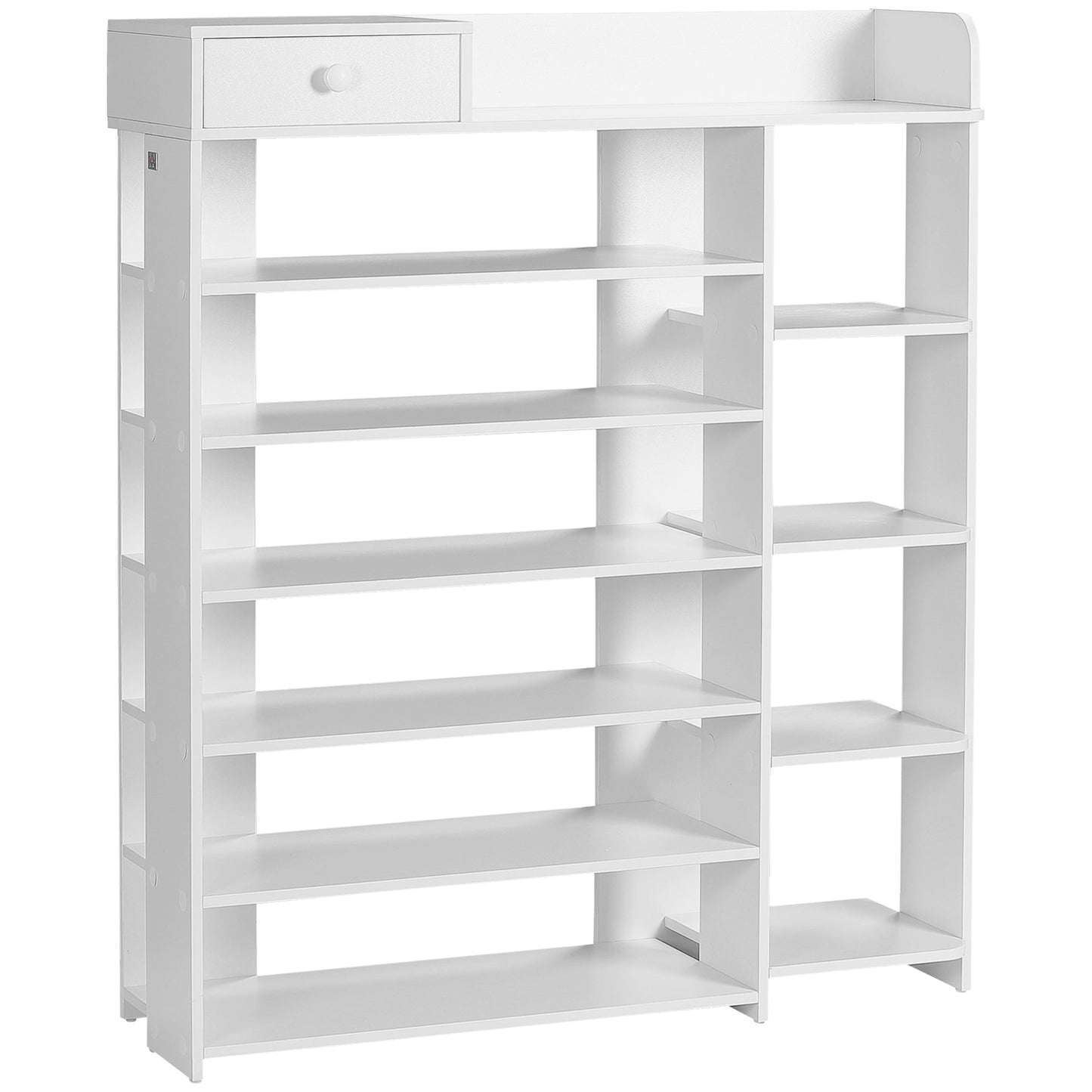 Shoe Rack Storage Shoe Organizer with Drawer, Boot Rack, for Entryway Closet Hallway, 35.4"x11"x41.7", White Shoe Storage Cabinets & Racks White  at Gallery Canada