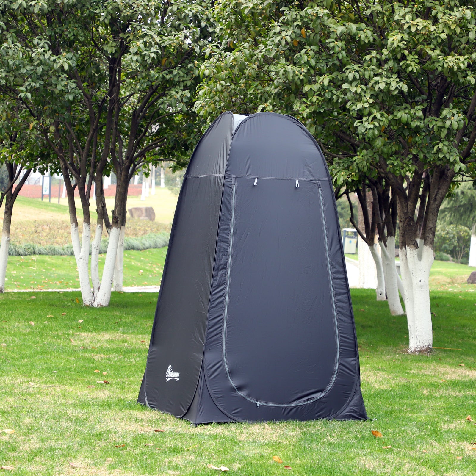Pop Up Shower Tent, Portable Privacy Room for Outdoor Changing, Dressing, Fishing Storage with Carrying Bag, Black Camping Tents at Gallery Canada