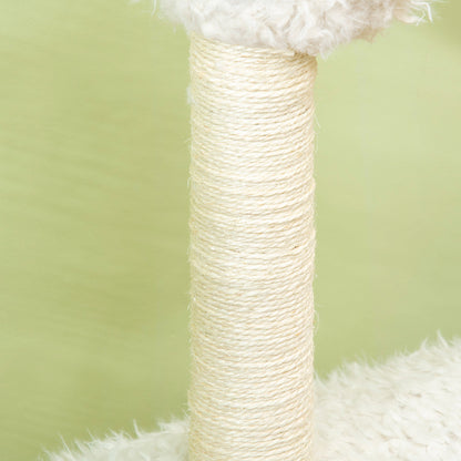 Cat Tree Alpaca-shaped Kitty Tower with Tunnel Sisal Scratching Post, 15.4" x 11.8" x 37.4", Cream Cat Towers   at Gallery Canada