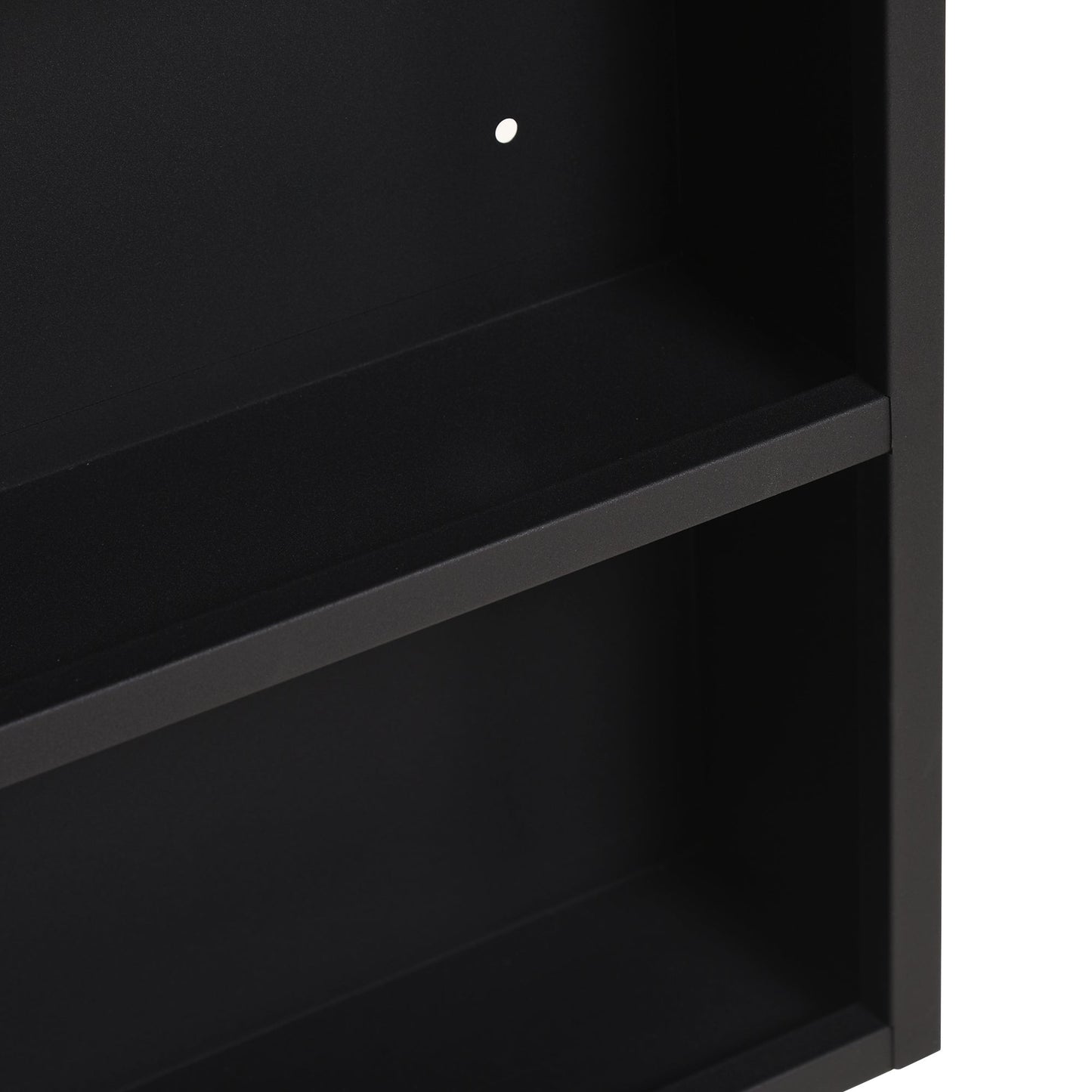 Bathroom Medicine Cabinet, Wall-Mounted Mirror Cabinet with Single Door, Storage Shelves and Stainless Steel Frame for Laundry Room, Black Mirror Medicine Cabinets   at Gallery Canada