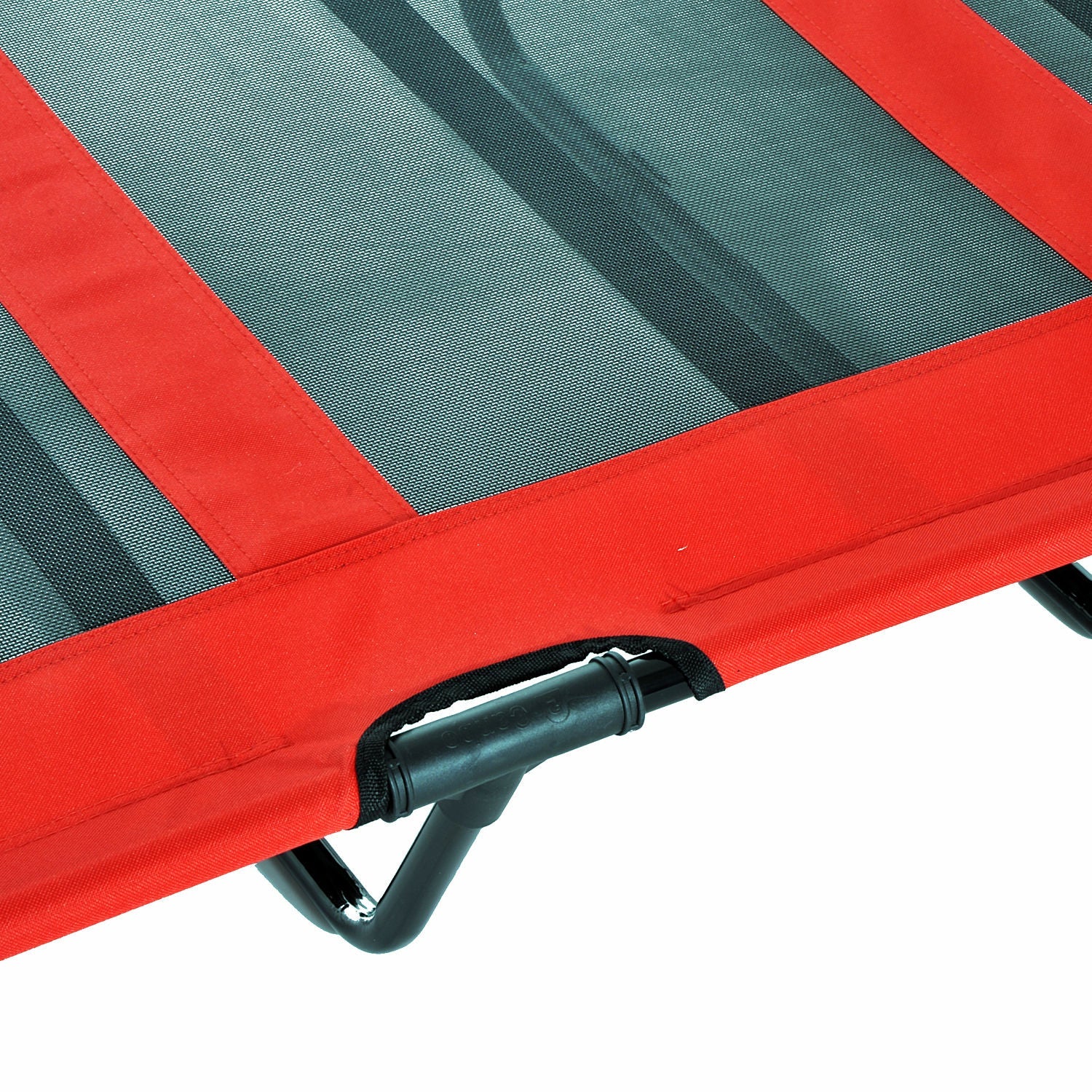 Elevated Dog Bed, Foldable Raised Dog Cot for XL Sized Dogs, Indoor &; Outdoor, 48" x 36" x 9", Red Elevated Dog Beds   at Gallery Canada