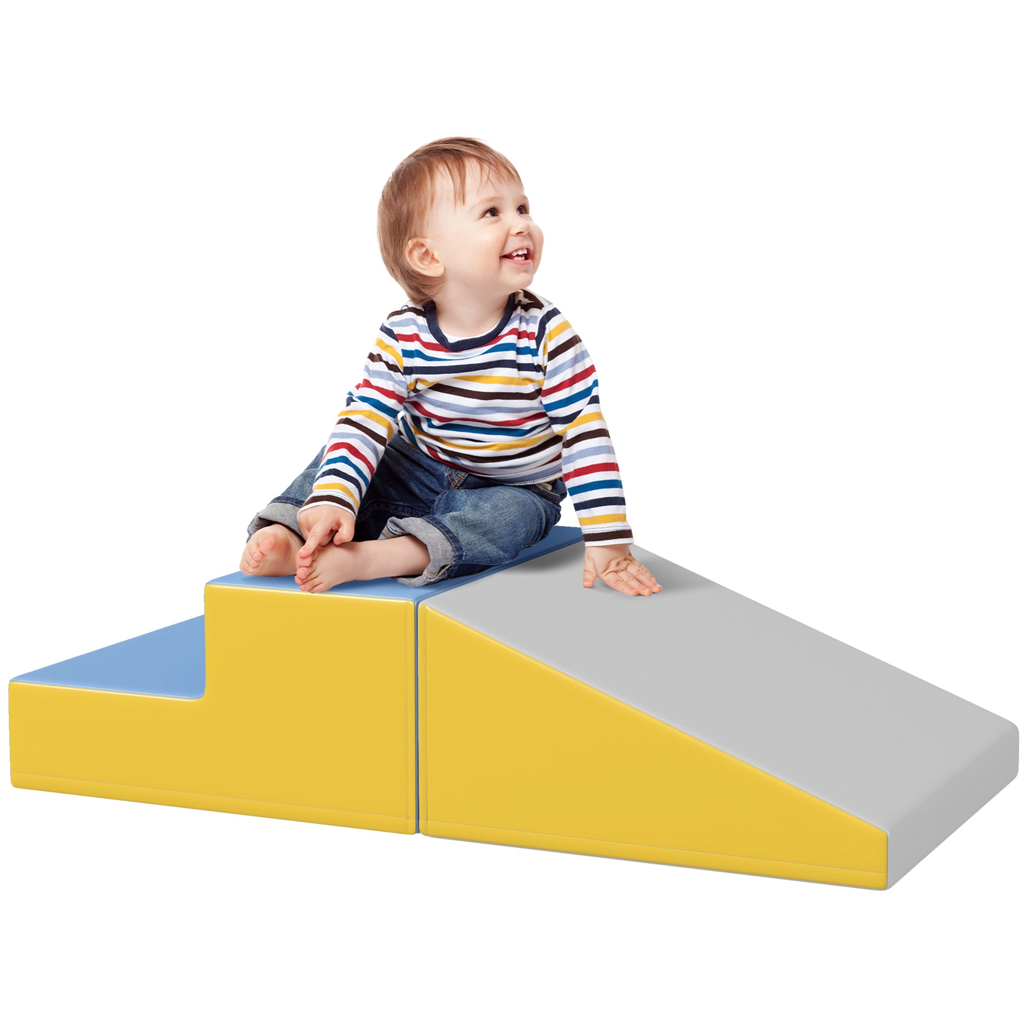 2-Piece Climb and Crawl Activity Soft Play Set, for Toddler Preschooler Babies Indoor, Blue Baby Gym & Playmats at Gallery Canada