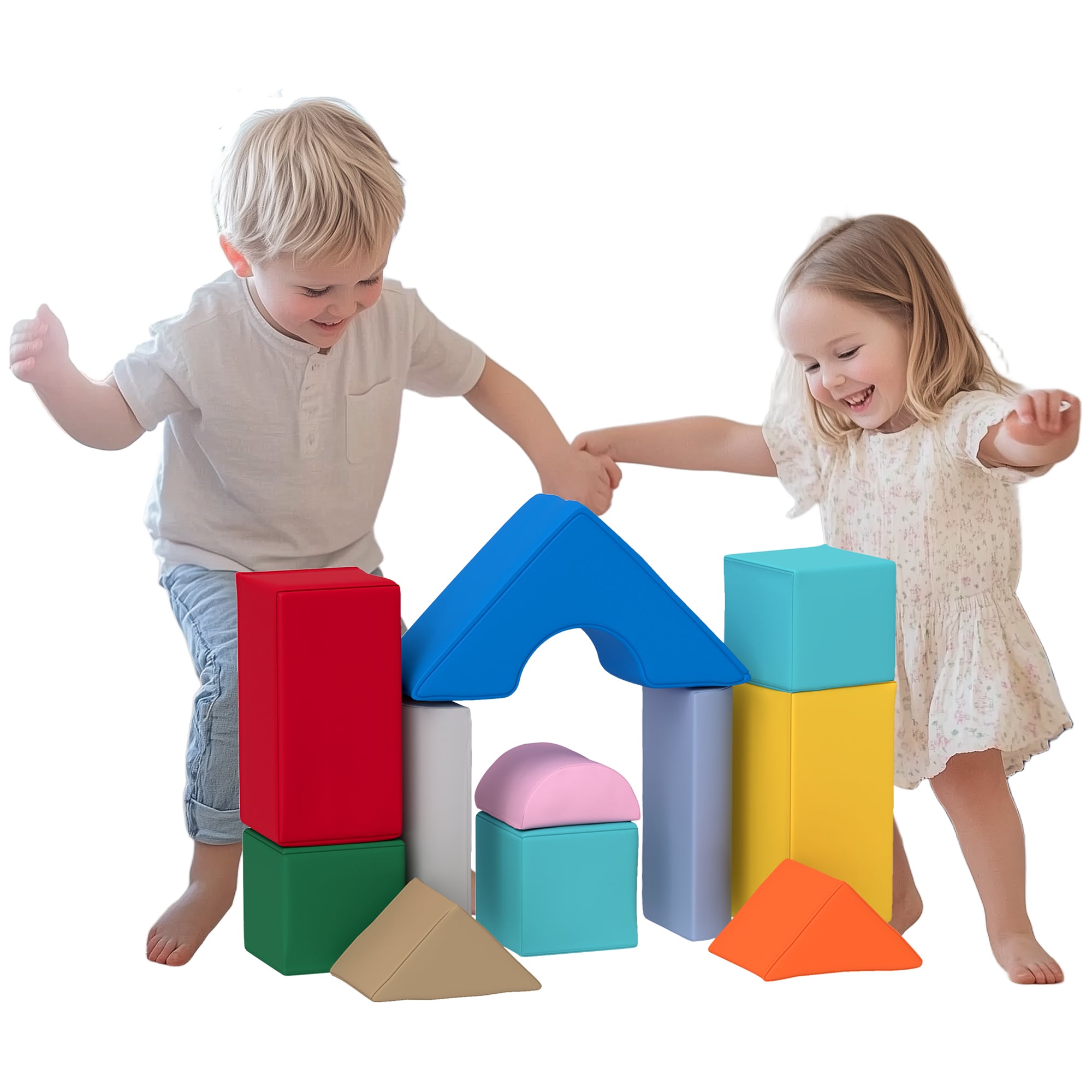 11 Piece Soft Play Equipment for Kids 6-72 Months, Dark Colour Baby Gym & Playmats   at Gallery Canada