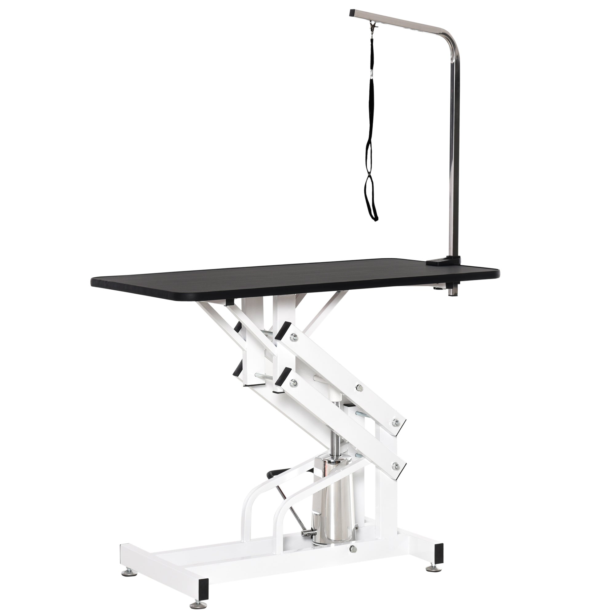 Pet Grooming Table, Height Adjustable Dog Grooming Table with Arm, Noose and Non-Slip Grooming Table, Black Dog Grooming Tables at Gallery Canada
