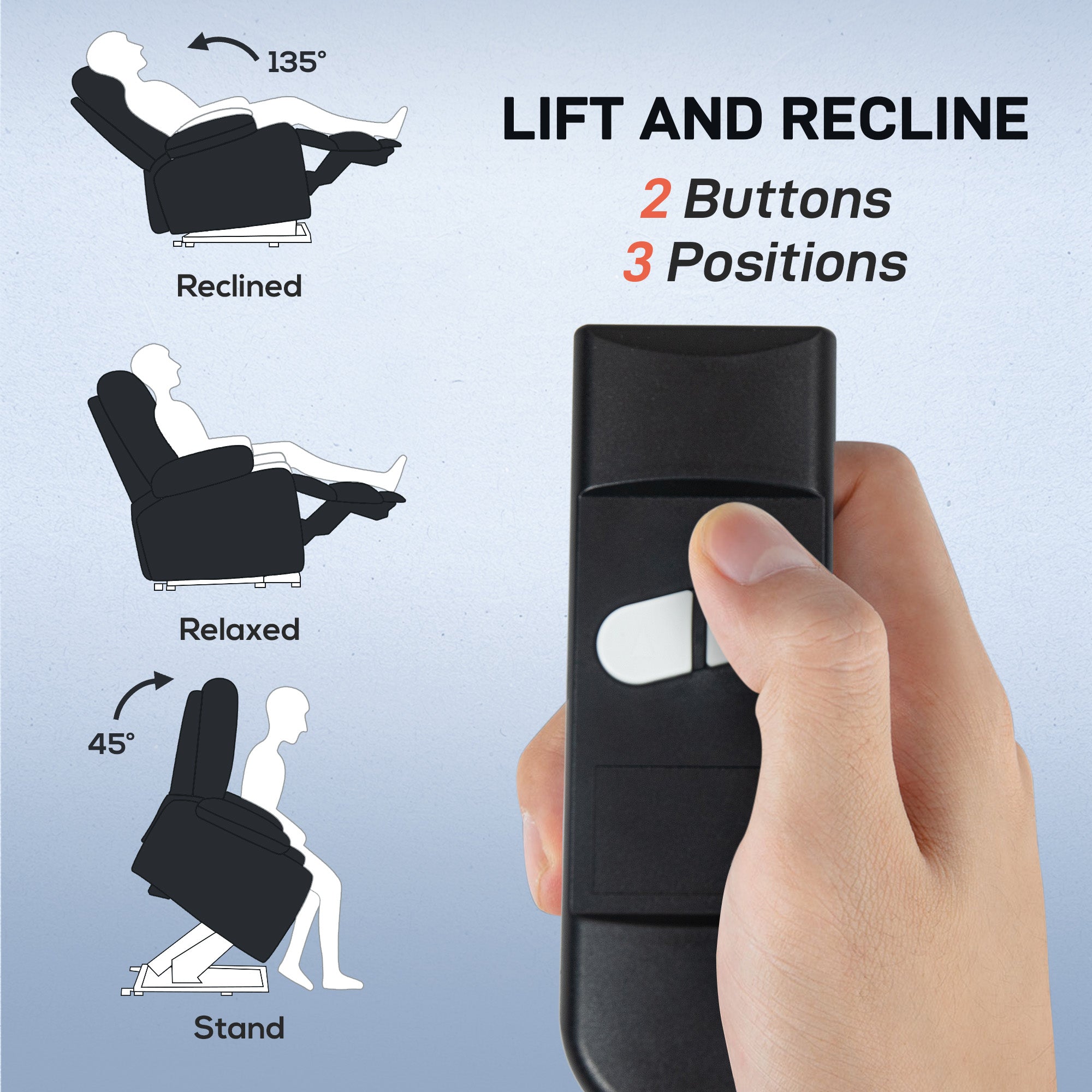 Lift Chair for Elderly, Massage Recliner Chair with 8 Vibration Points, Footrest, Remote Control, Side Pockets, Black Sofas & Reclining Chairs at Gallery Canada