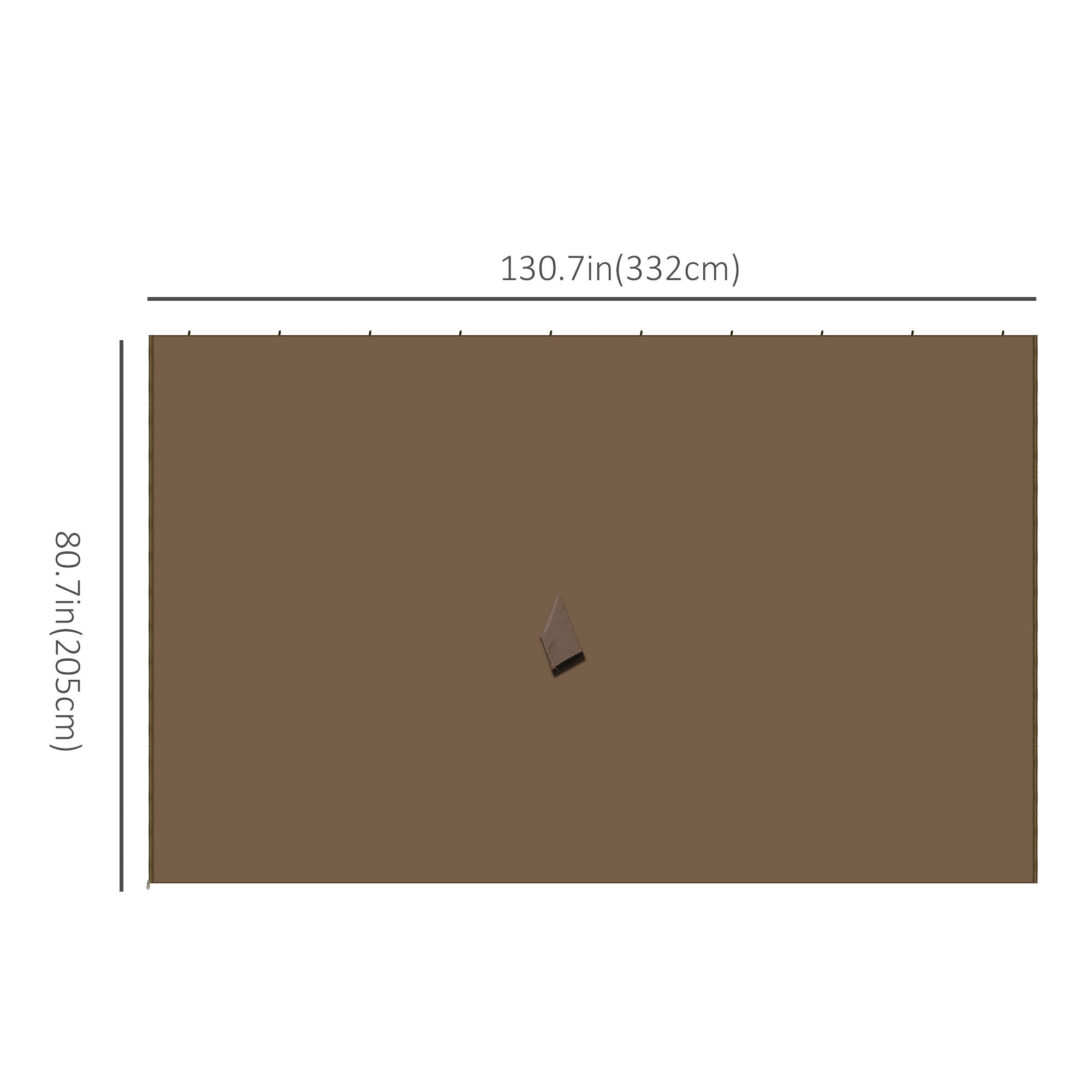 10' x 12' Universal Gazebo Sidewall Set with 4 Panels, Hooks, C-Rings Included for Pergolas &; Cabanas, Brown Gazebo Sidewalls at Gallery Canada