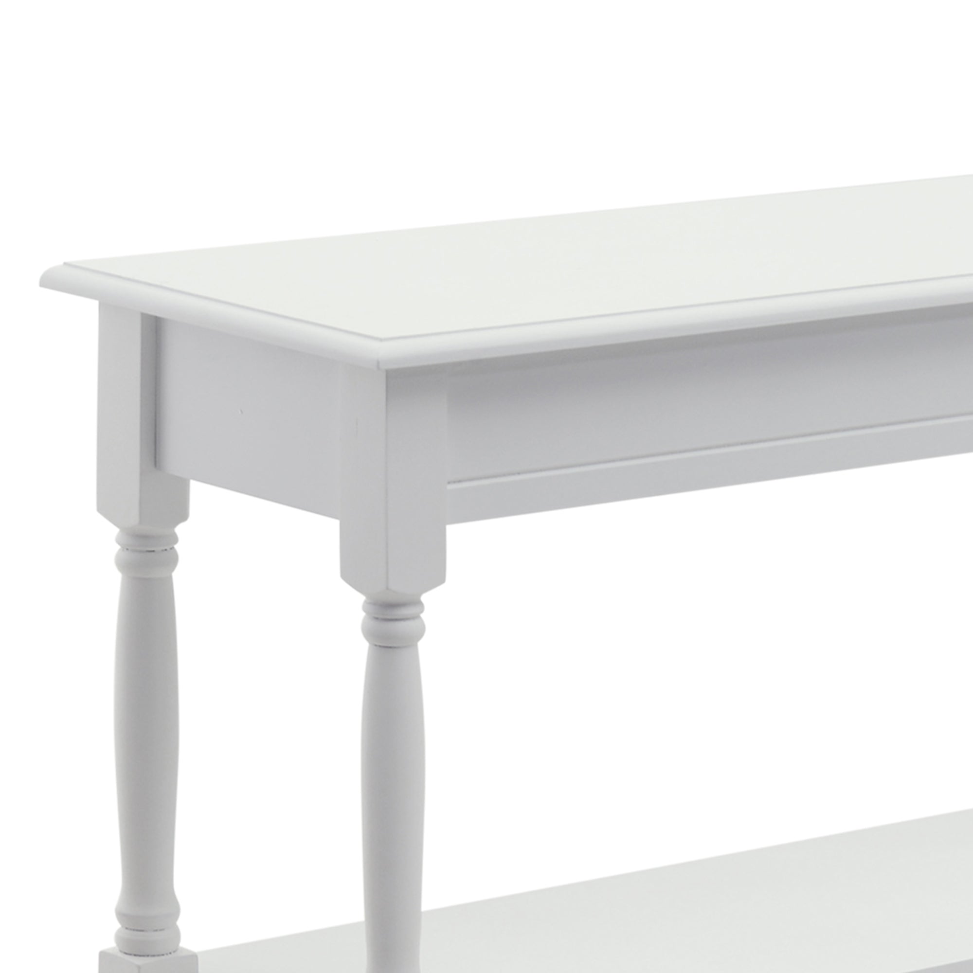 Console Table Modern Sofa Table with 2 Tier Shelves for Living Room, Entryway, Bedroom, Grey Console Tables   at Gallery Canada