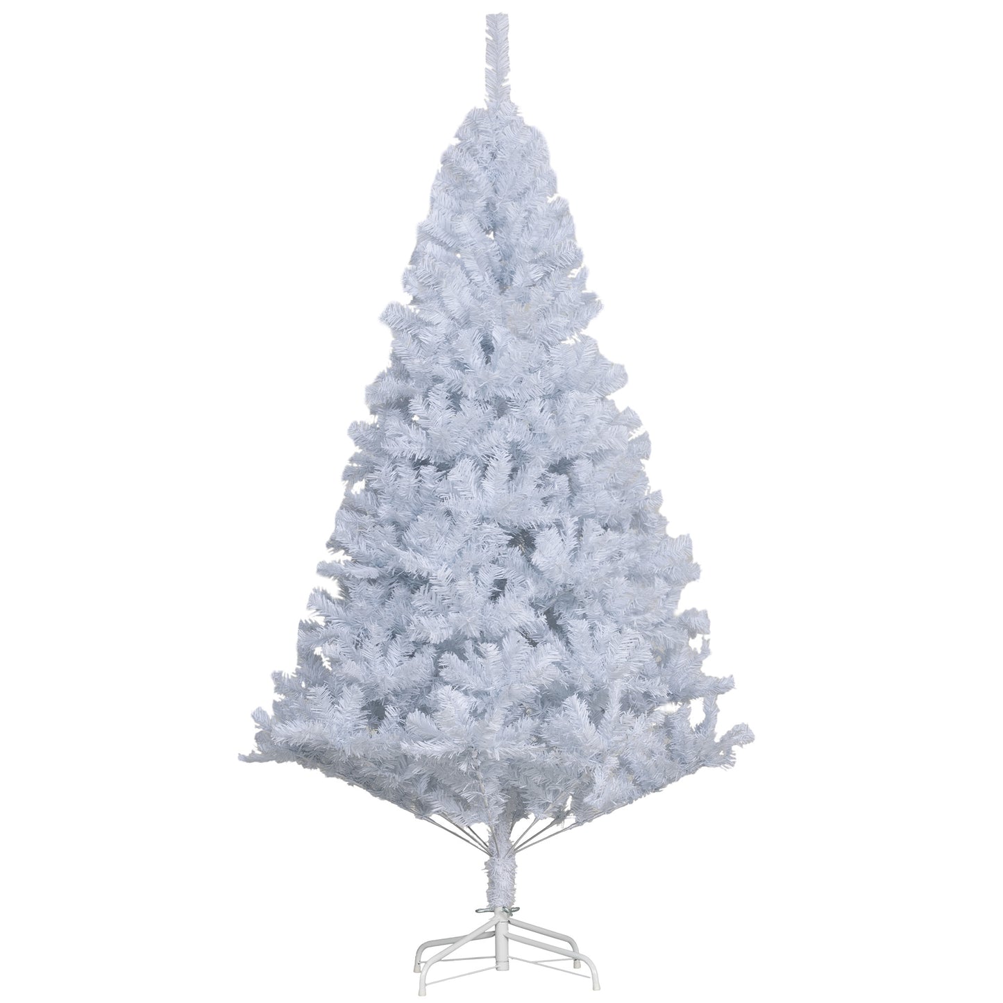 6ft White Christmas Tree Artificial Christmas Tree with 928 Branch Tips and Metal Stand White Christmas Trees   at Gallery Canada