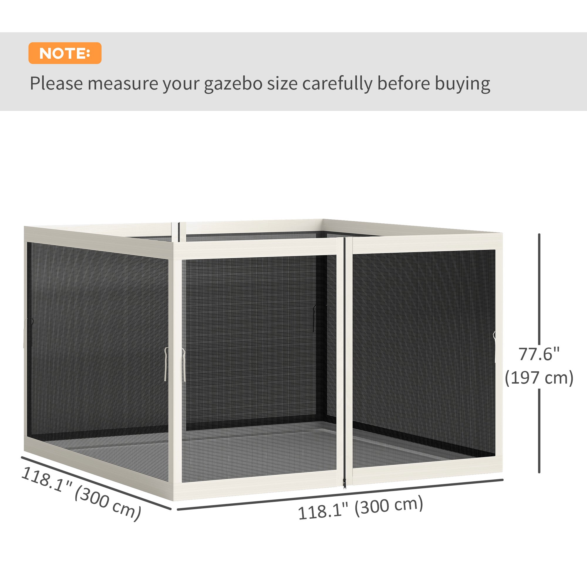 Gazebo Mosquito Netting, Replacement Mosquito Netting with Zippers for 10' x 10' Pop-Up Canopy Tent (Mosquito Net Only) Gazebo Sidewalls at Gallery Canada