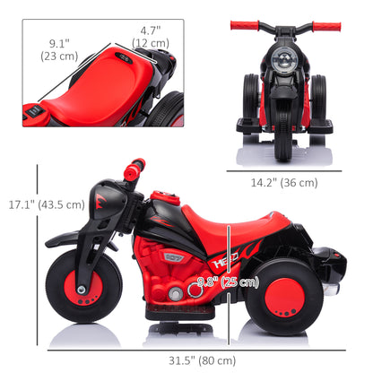 Electric Motorcycle for Kids, 6V Ride on Bubble Car with LED Headlight, Music, Pedal, for 2-5 Years Black Electric Motorcycles   at Gallery Canada