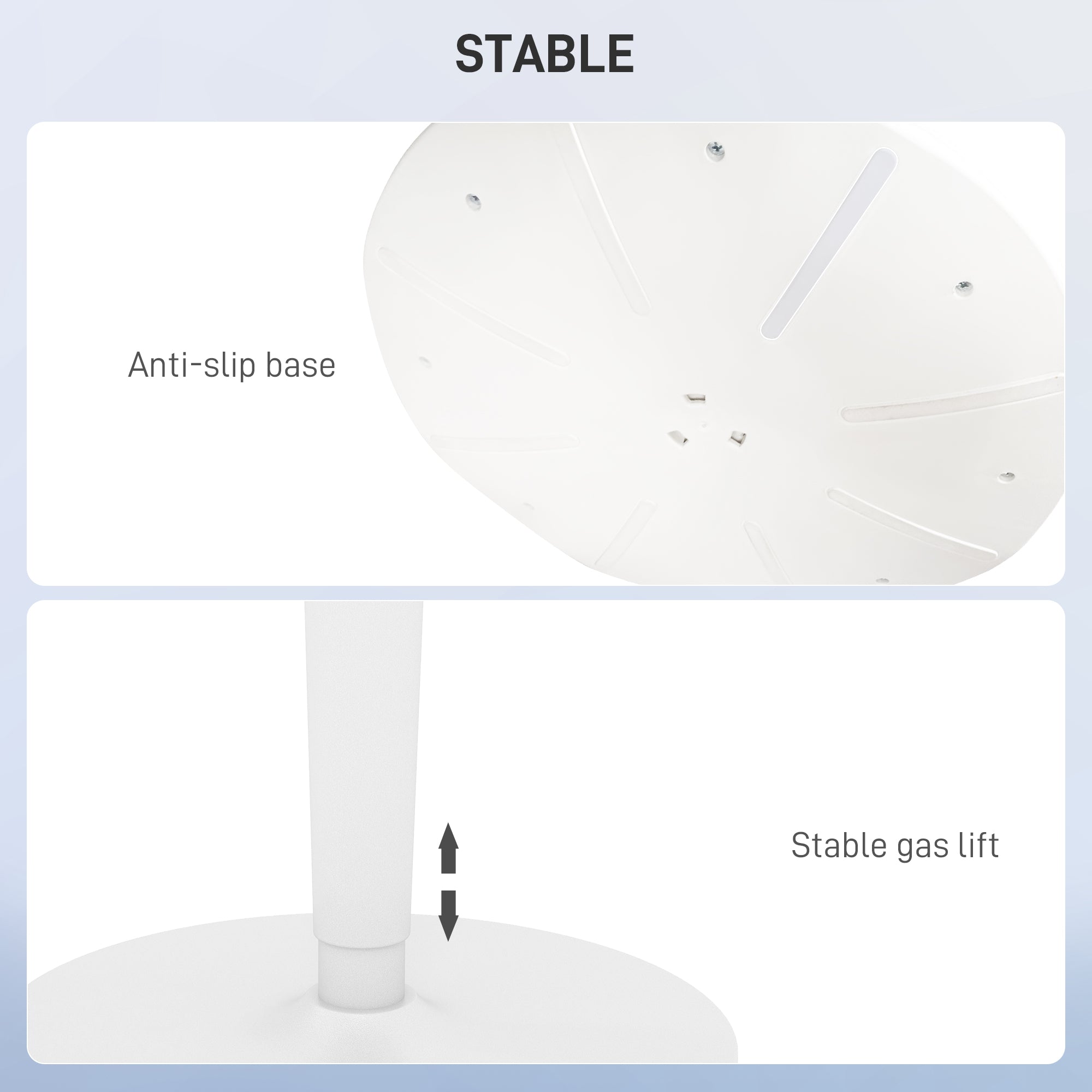 Standing Desk Stool, Ergonomic Wobble Chair, Adjustable Leaning Stool for Office Desks, with Rocking Motion, Grey Office Chairs   at Gallery Canada