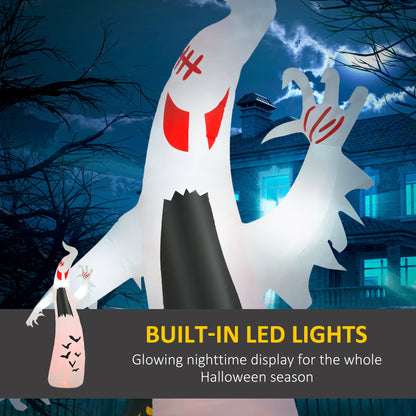 8ft Inflatable Halloween Spooky Ghost with Bat Patterns, Outdoor Blow-Up Decoration, LED Garden Display Halloween Decorations   at Gallery Canada