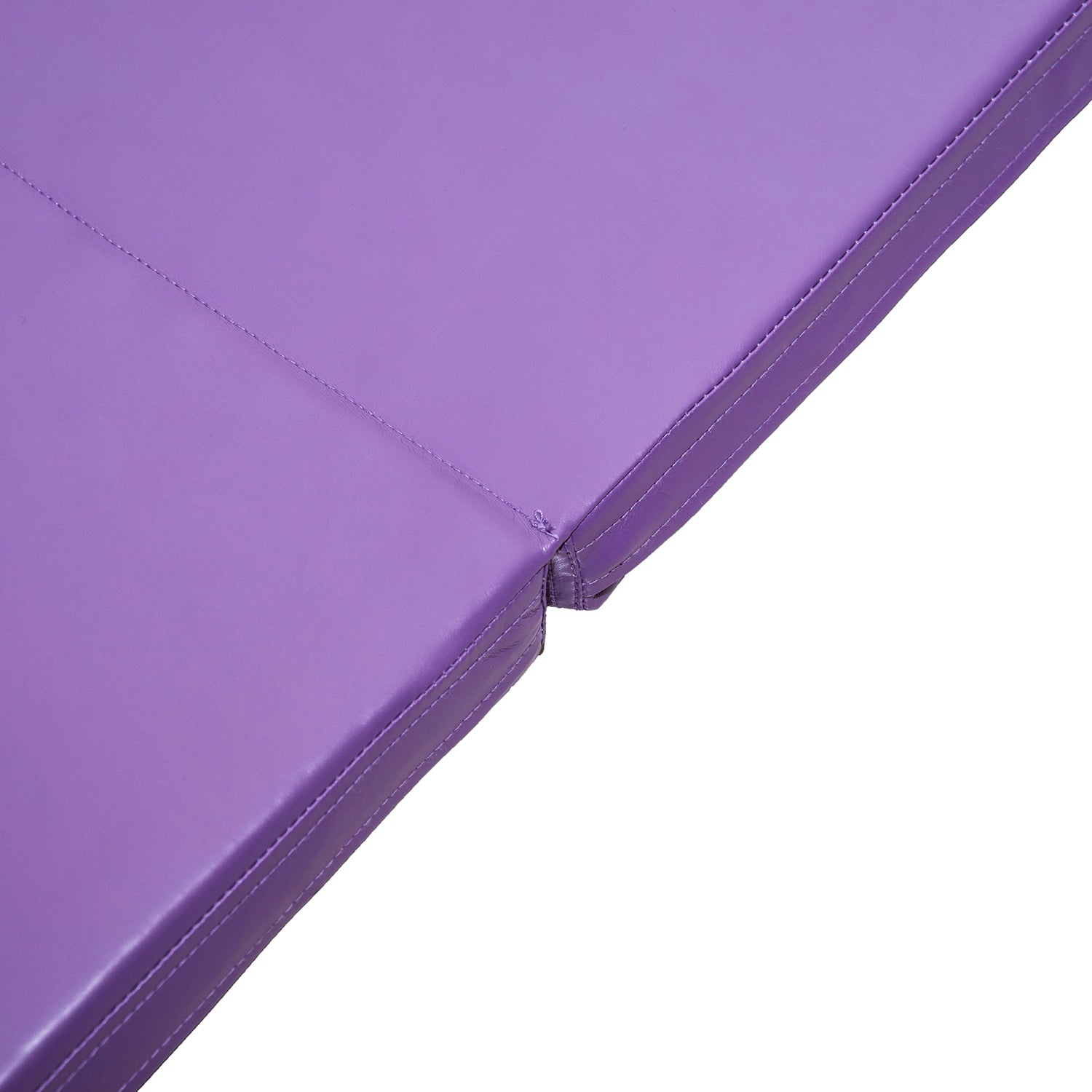 4ft x 8ft x 2inch Tri-Fold Gymnastics Tumbling Mat Exercise Mat with Carrying Handles for MMA, Martial Arts, Stretching, Core Workouts, Purple Gymnastics Mats   at Gallery Canada