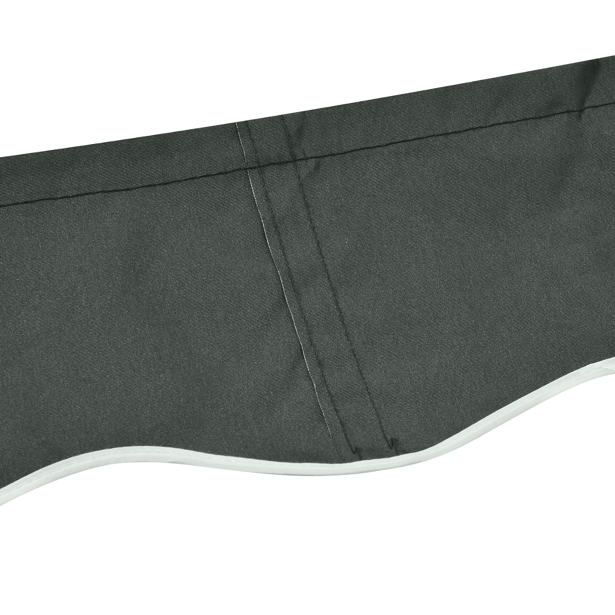 13' x 8' Retractable Awning Fabric Replacement Outdoor Sunshade Canopy Awning Cover, UV Protection, Grey Awning Fabric Replacement at Gallery Canada