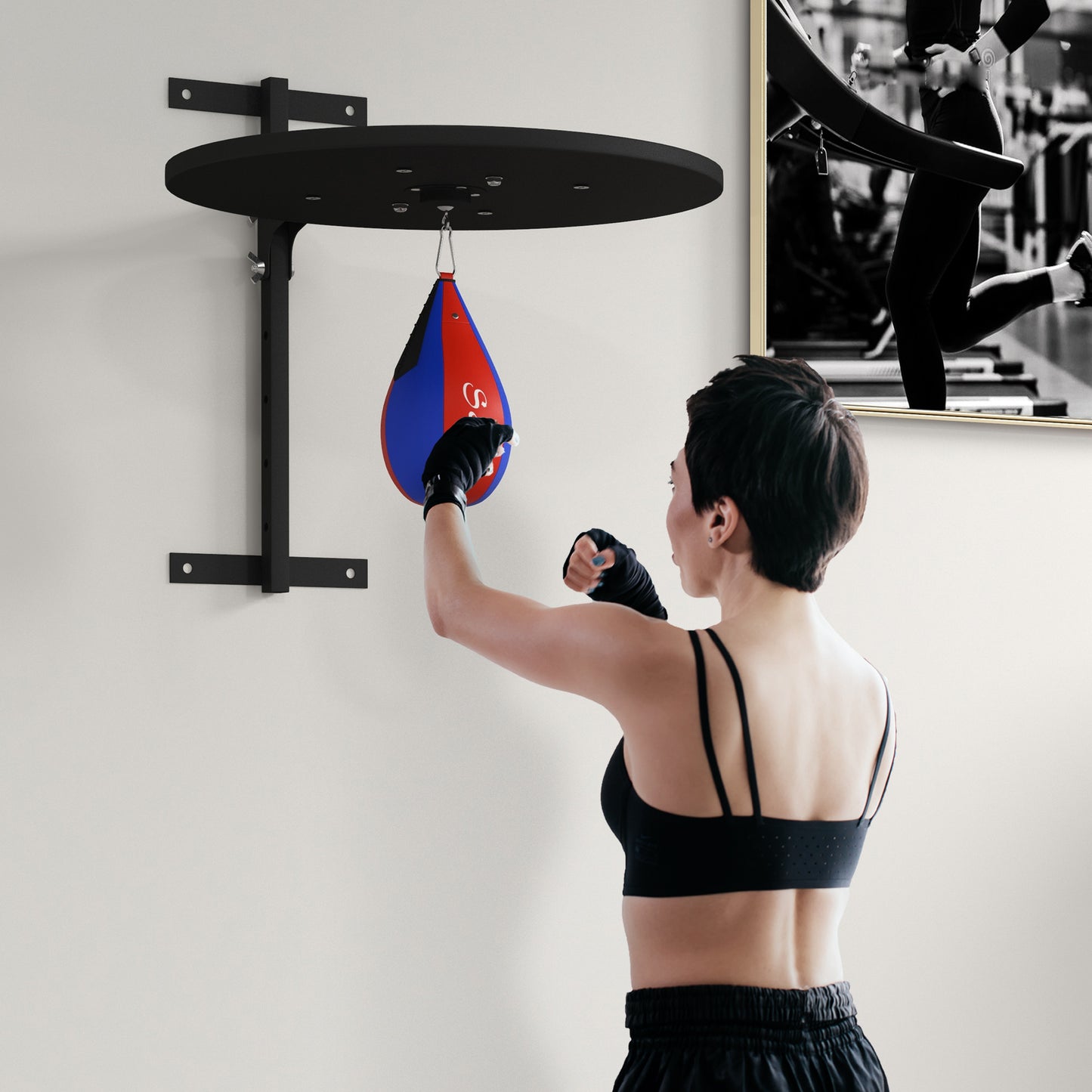 Wall Mounted Speed Bag Platform, Height Adjustable Punching Bag Training Kit More-Strength Training Equipment Multi Colour  at Gallery Canada