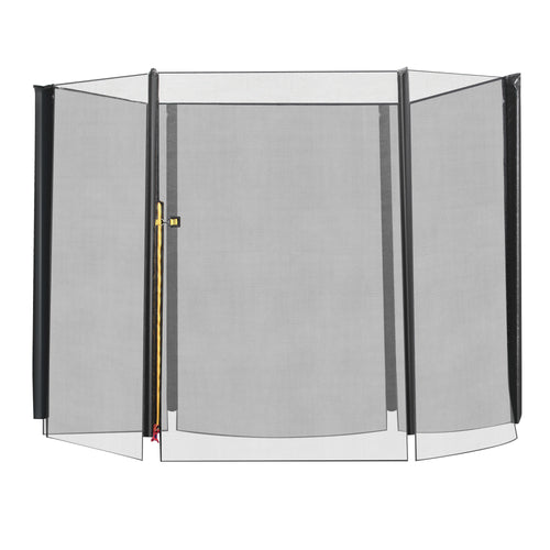 8FT Round Trampoline Enclosure Net Outdoor Bounce Safety Net Replacement for 6 Poles Black