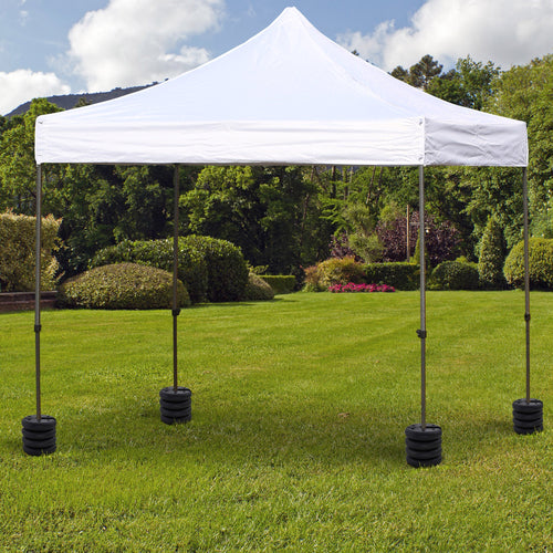 Set of 4 Party Tent Canopy Weight Plate Kit Gazebo Pop Up Tent Anchor Base Weights Canopy Shelter Leg Weights