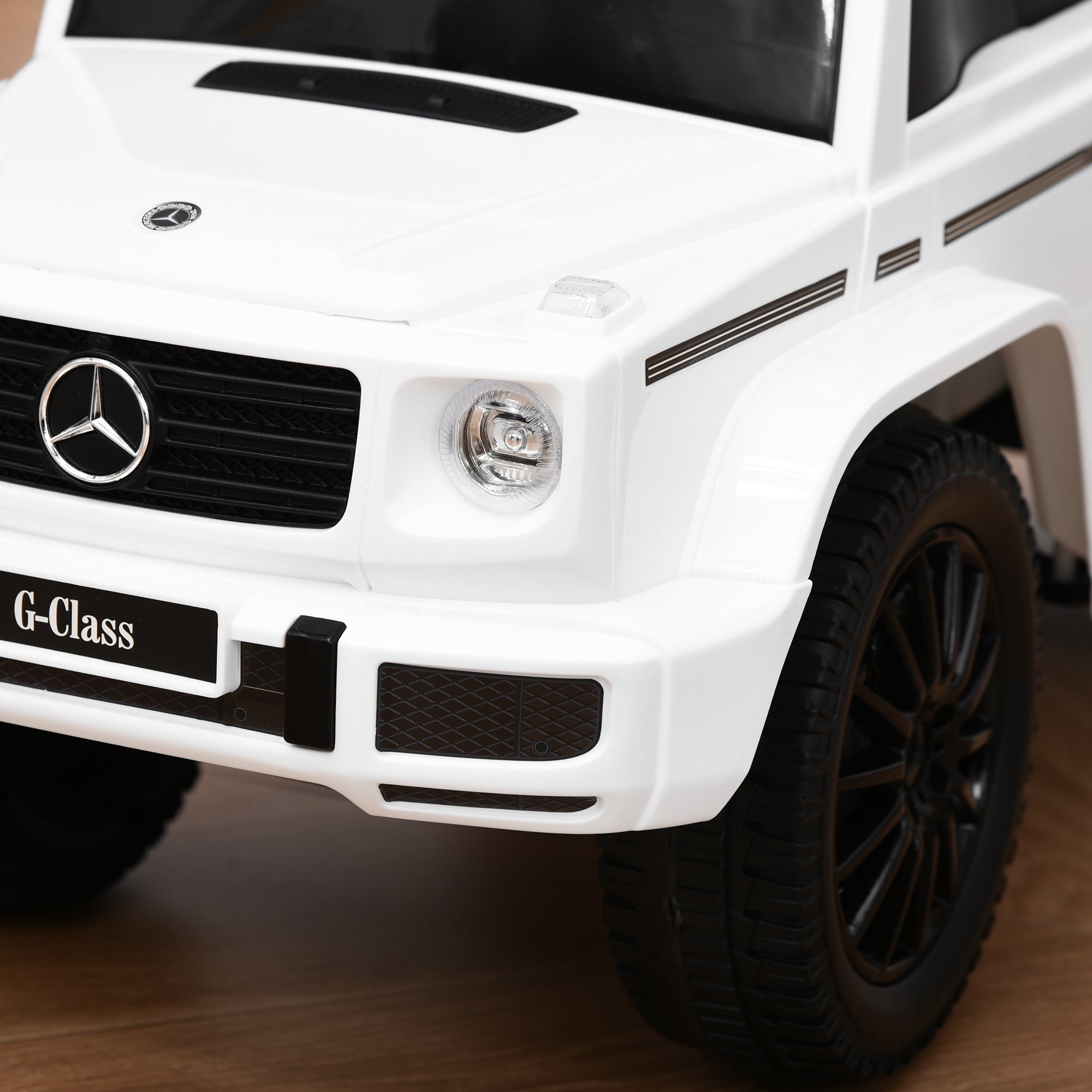 Compatible Baby Toddler Push Car Foot-to-Floor Ride-On Wheel Mercedes-Benz G350 Licensed White Push Cars for Toddlers at Gallery Canada