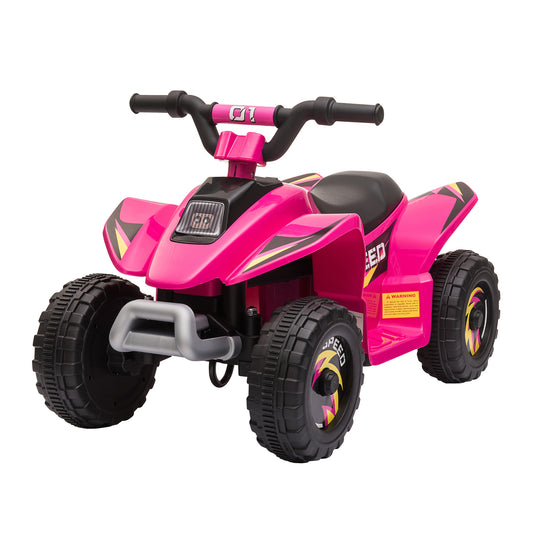 Kids Ride on ATV, 6V Battery Powered Quad Car with Forward, Reverse Switch, for Boys Girls 18-36 Months, Pink Electric Toy Cars   at Gallery Canada