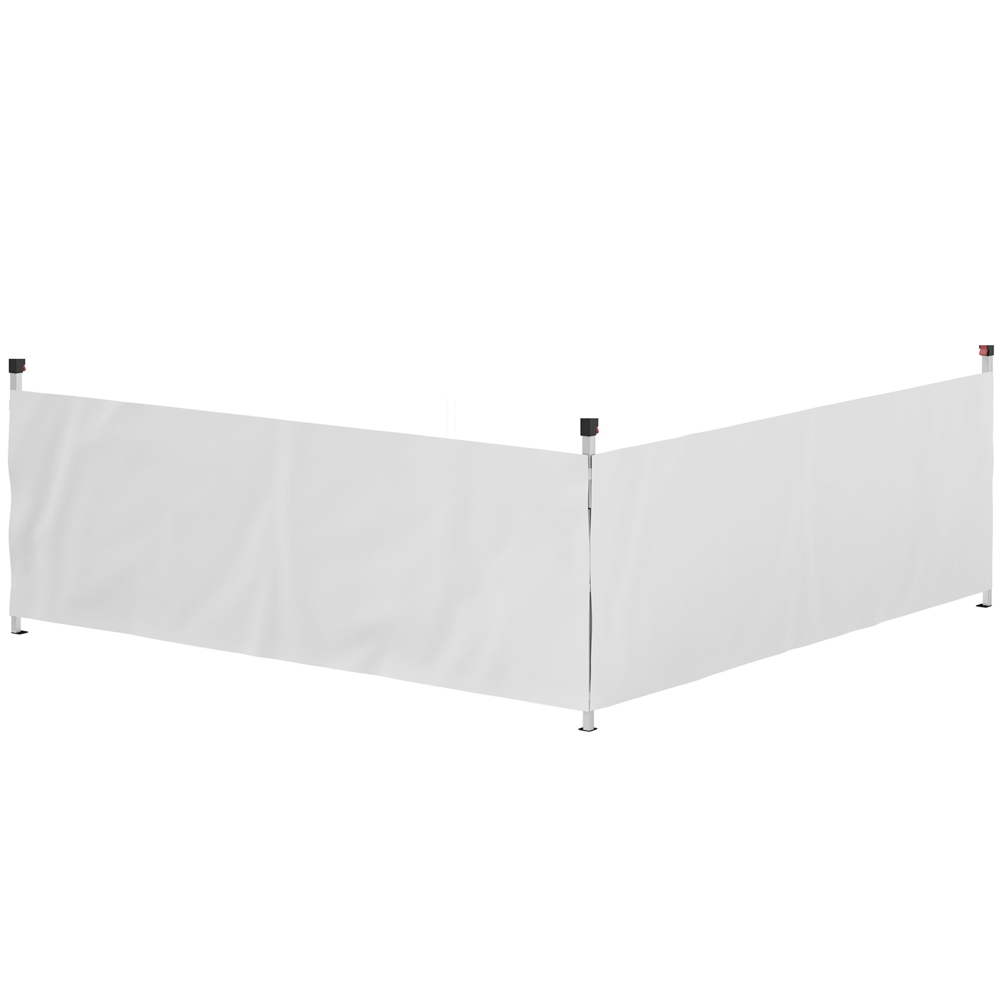 Canopy Sidewalls for 10' x 10' or 10' x 20' Pop up Canopy, 2 PCS Canopy Half Walls Only, White Gazebo Sidewalls at Gallery Canada