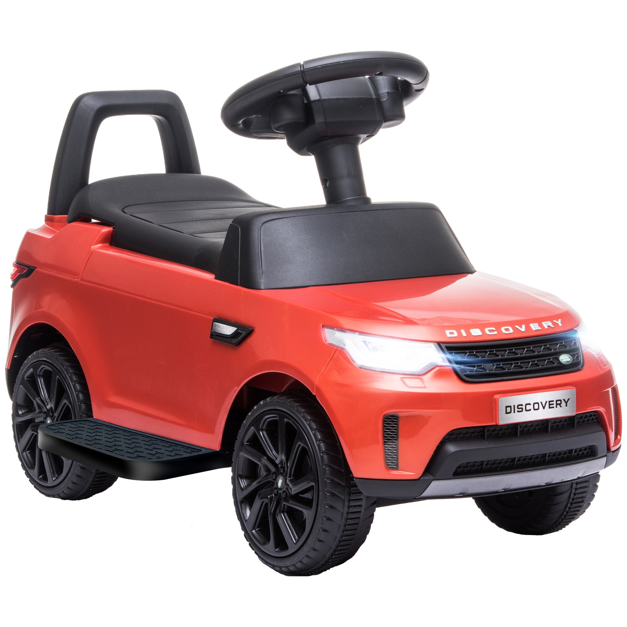 2 in 1 6V Land Rover Licensed Electric Car for Kids, Sliding Car with Music Horn Headlights, for 18-60 Months Red Electric Toy Cars at Gallery Canada