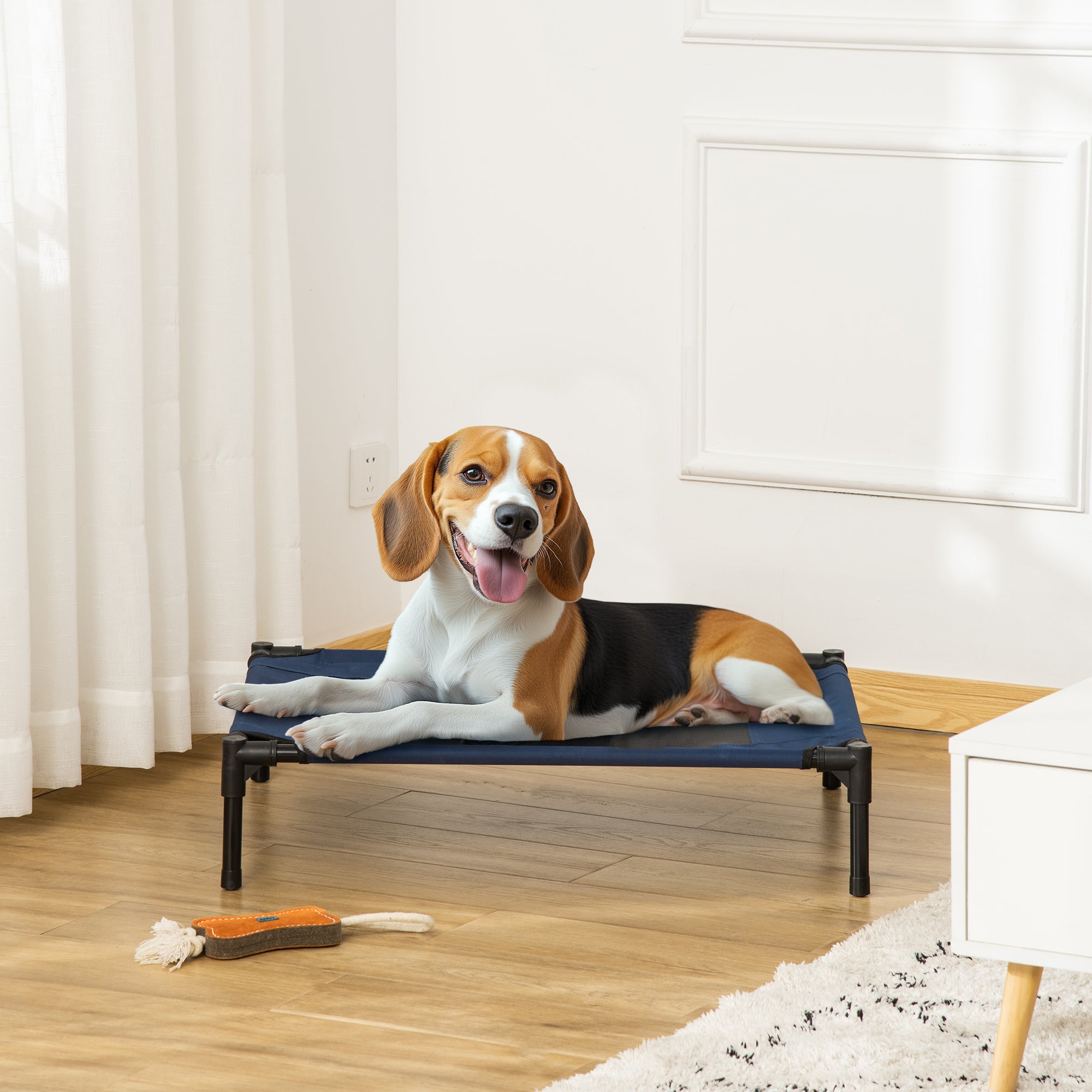 Elevated Dog Bed, Raised Dog Cot for M Sized Dogs, Indoor &; Outdoor, 30
