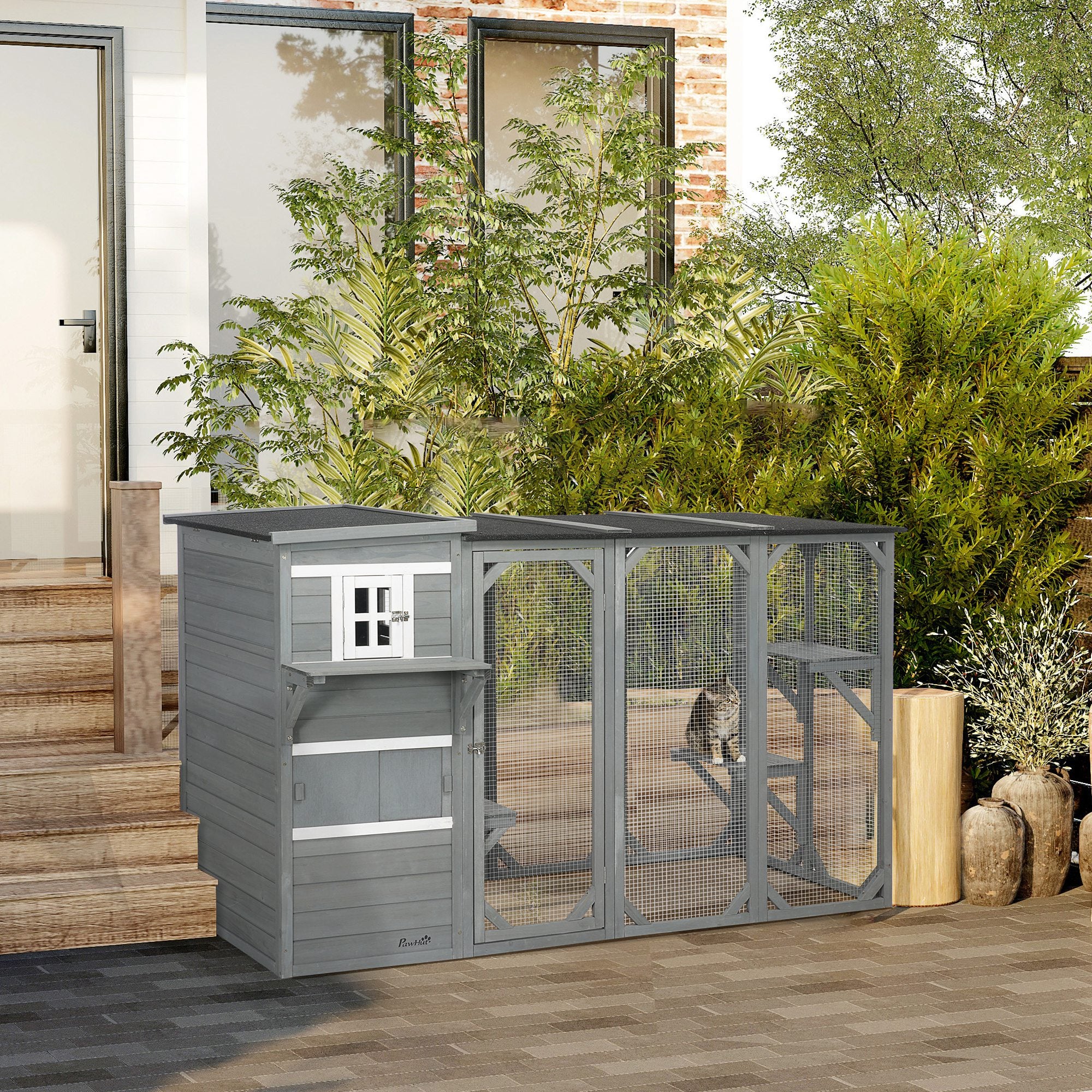 Wooden Cat Catio, 76