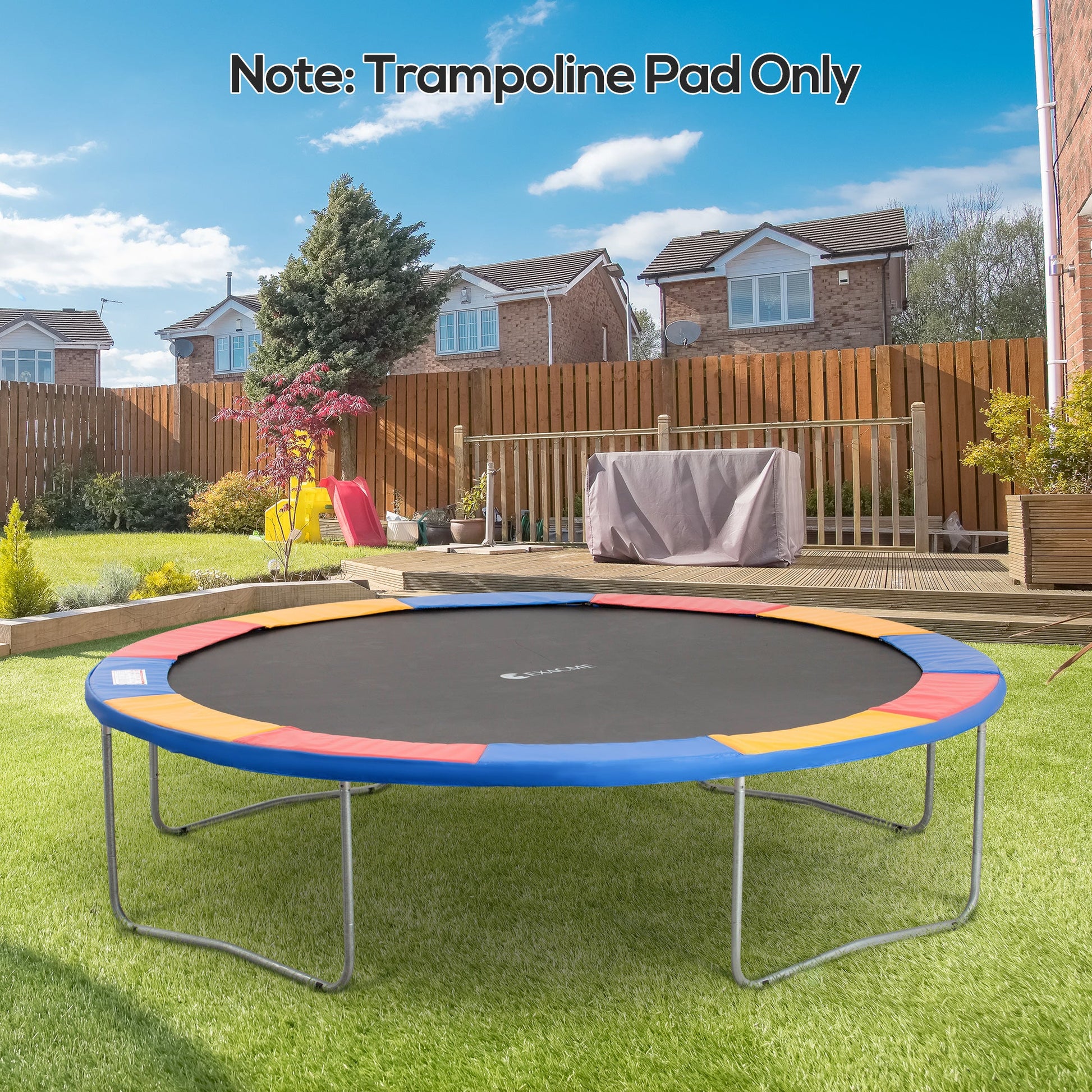 Φ12ft Trampoline Pad Φ144" Spring Safety Replacement Gym Bounce Jump Cover EPE Foam (Colorful) Trampolines   at Gallery Canada