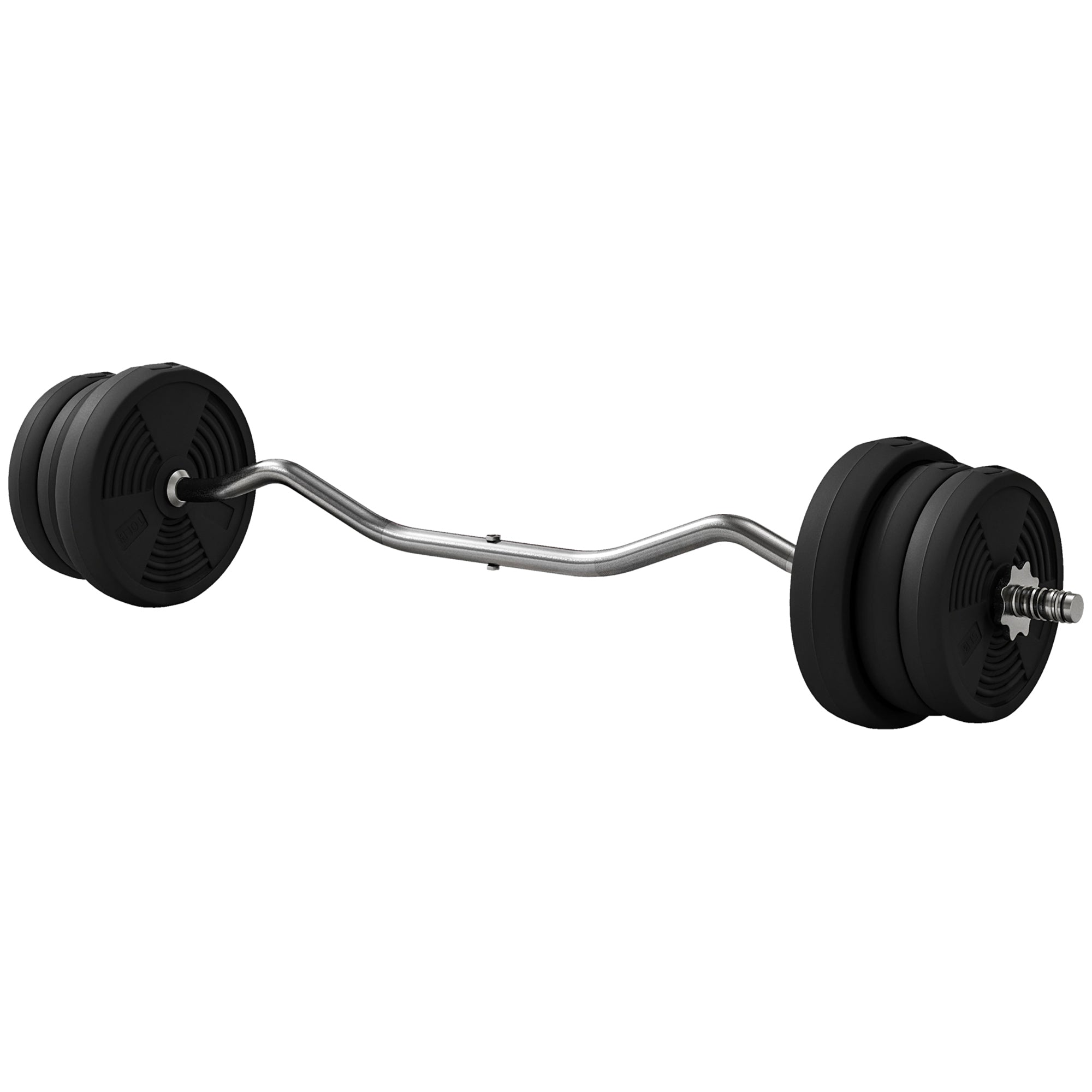50LBS Barbell Weight Set, Adjustable Weights with Curl Bar for Home Gym Women and Men Weight Lifting Training Dumbbells & Barbells Black at Gallery Canada