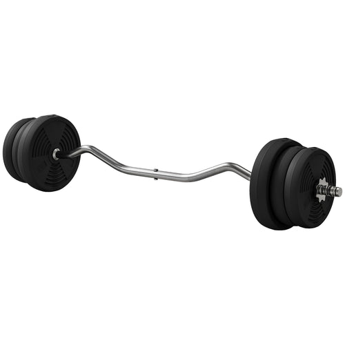 50LBS Barbell Weight Set, Adjustable Weights with Curl Bar for Home Gym Women and Men Weight Lifting Training