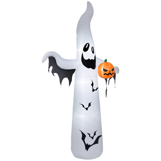 12ft Inflatable Halloween Ghost with Pumpkin in Hand, Outdoor Blow-Up Decoration, LED Garden Display Halloween Decorations   at Gallery Canada