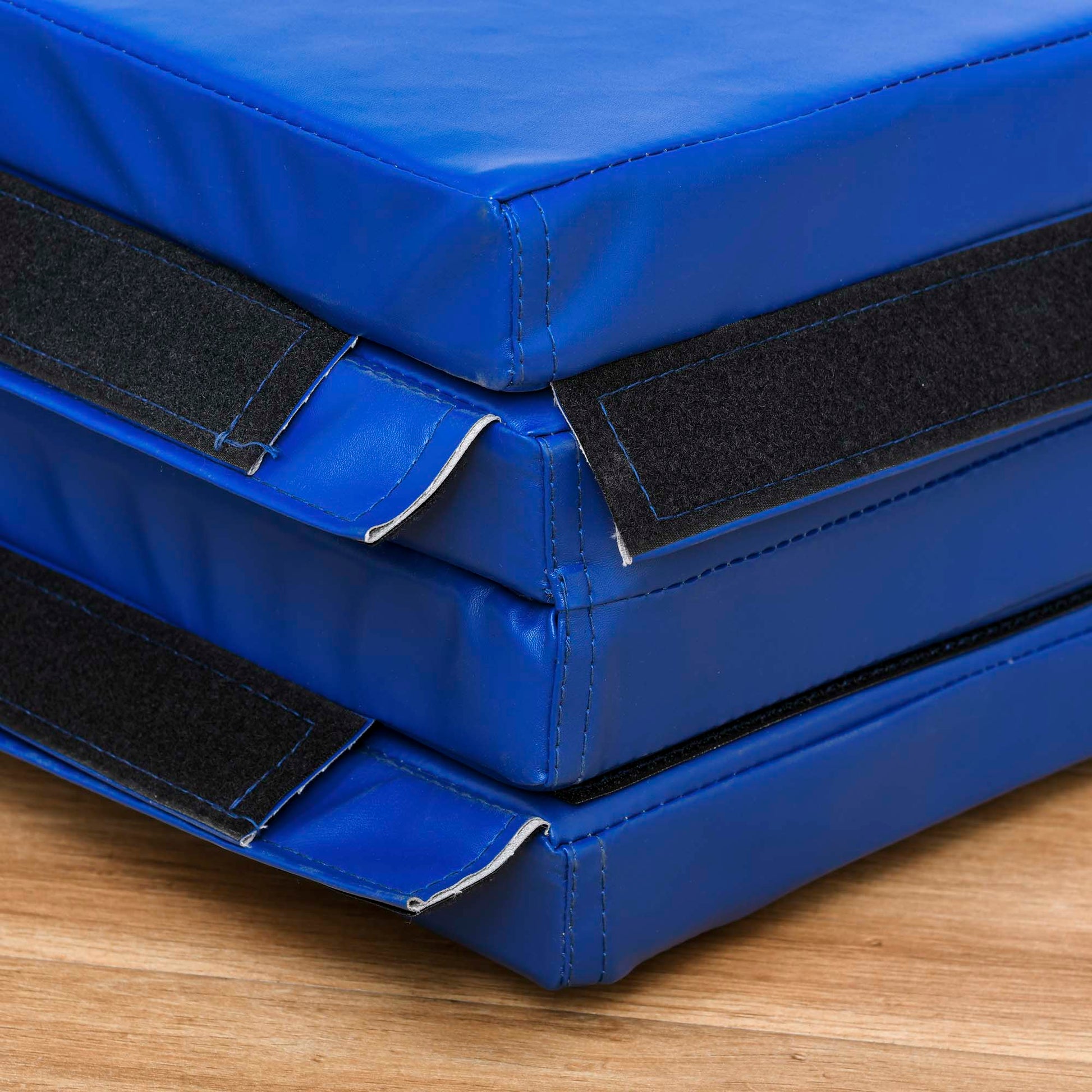 4'x10'x2'' Folding Gymnastics Tumbling Mat, Exercise Mat with Carrying Handles for Yoga, MMA, Martial Arts, Stretching, Core Workouts, Dark Blue Gymnastics Mats   at Gallery Canada