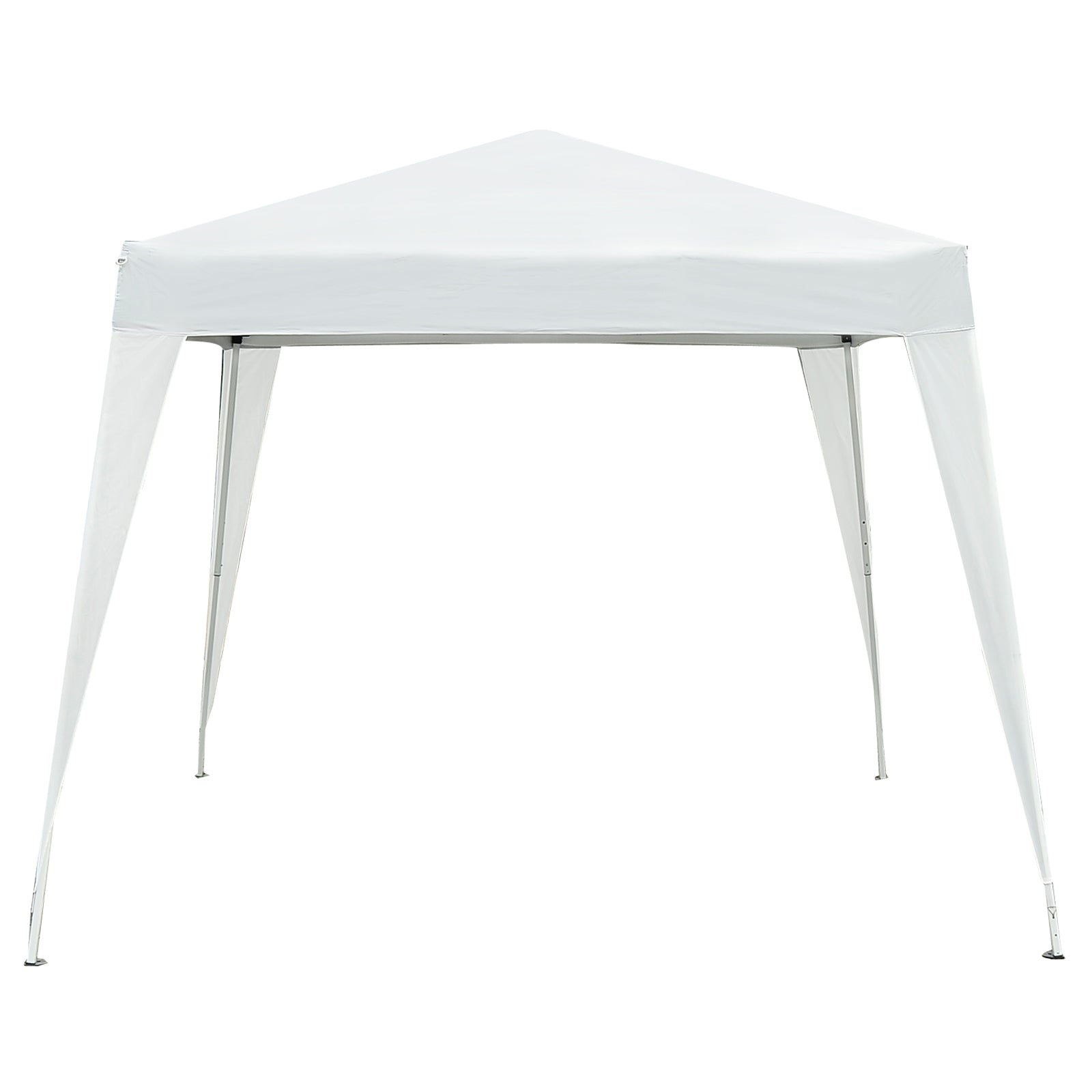 x 10' Outsunny Arbor Barnum Folding Pop-up Garden Gazebo with Transport Bag-White Pop Up Canopies at Gallery Canada