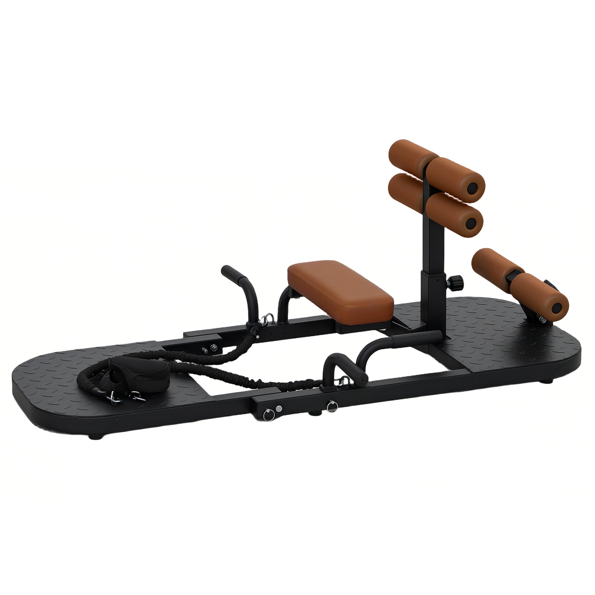 Foldable Sissy Squat Machine, Hip Thrust Machine with Push Up Stand, Multipurpose Glute Workout Equipment Squat Machine Black at Gallery Canada