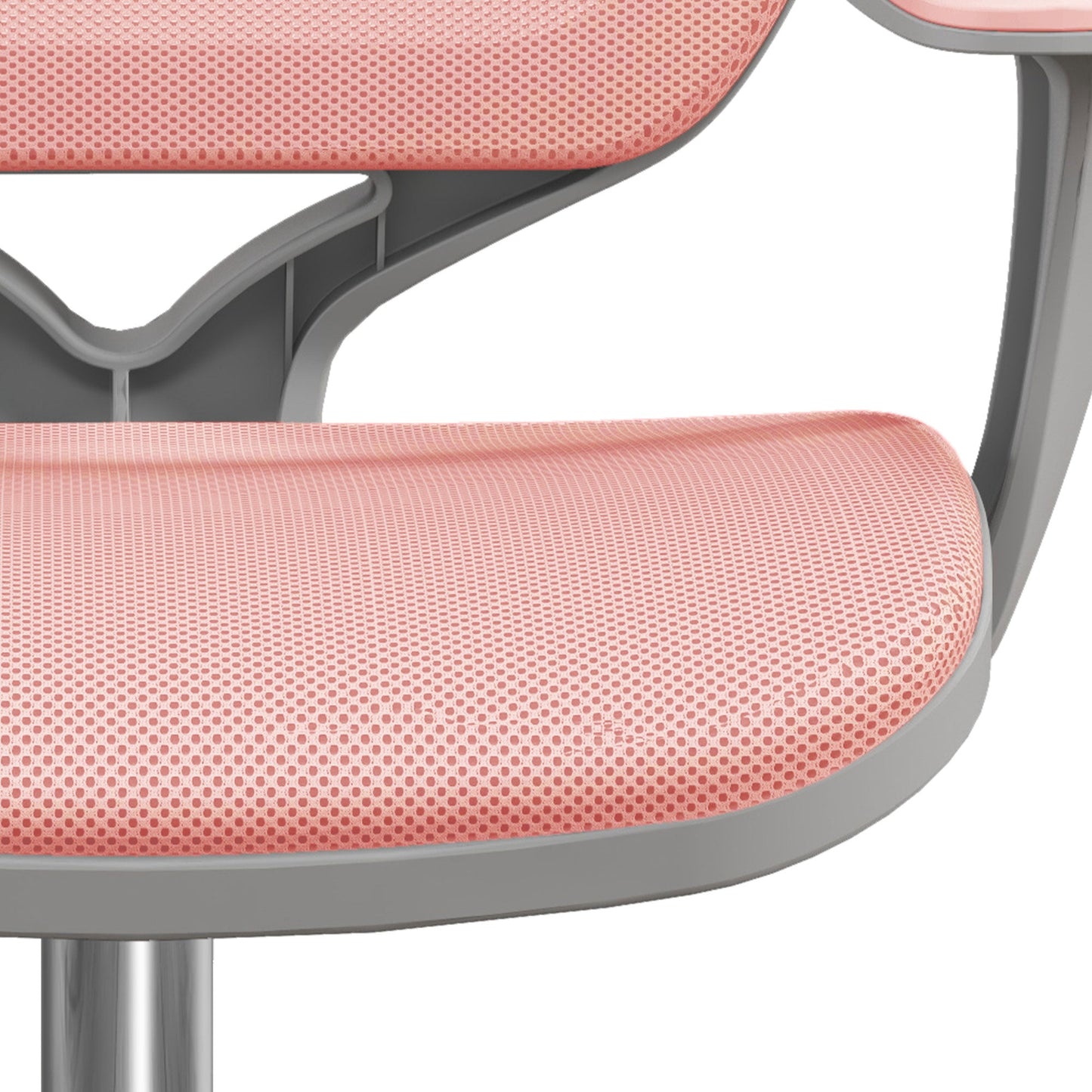 Office Chair, Small Computer Desk Chair with Mesh Back, Swivel Security Castors, Arm, Pink - Gallery Canada