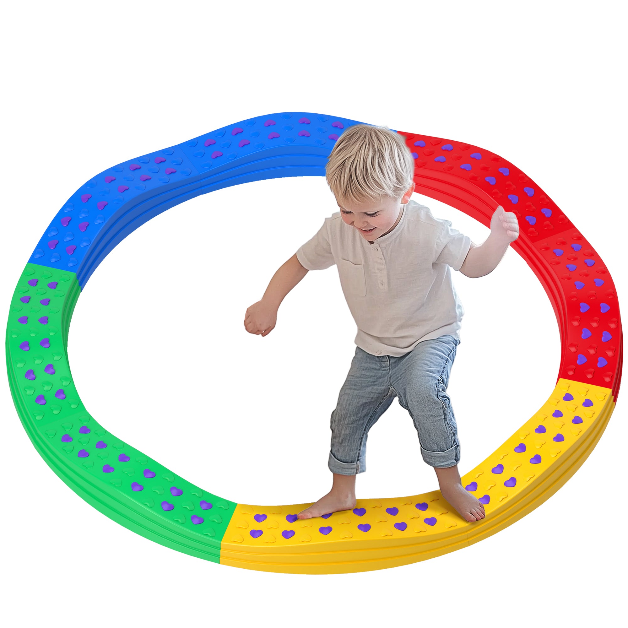 8PCs Kids Balance Beam Stepping Stones w/ Non-slip Foot Pads Baby Gym & Playmats at Gallery Canada