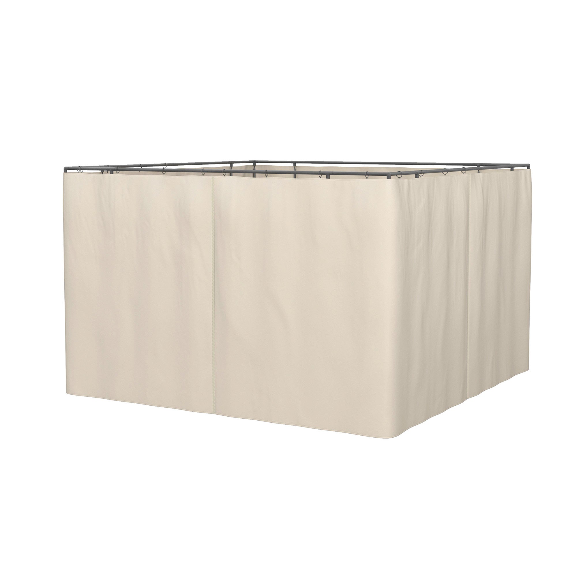 10' x 12' Universal Gazebo Sidewall Set with 4 Panels, Hooks/C-Rings Included for Pergolas &; Cabanas, Beige Gazebo Sidewalls Beige at Gallery Canada