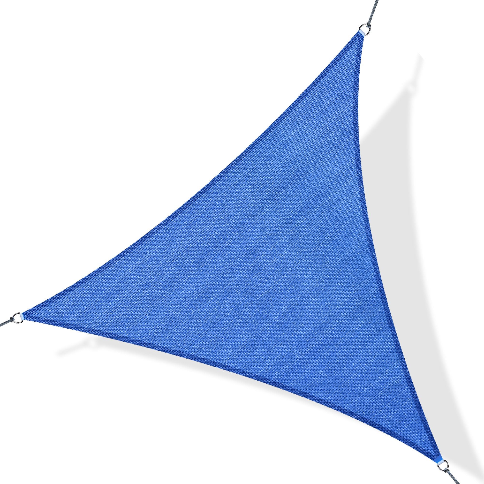 Triangle 16.4' Canopy Sun Sail Shade Garden Cover UV Protector Outdoor Patio Lawn Shelter with Carrying Bag (Blue) Shade Sails at Gallery Canada