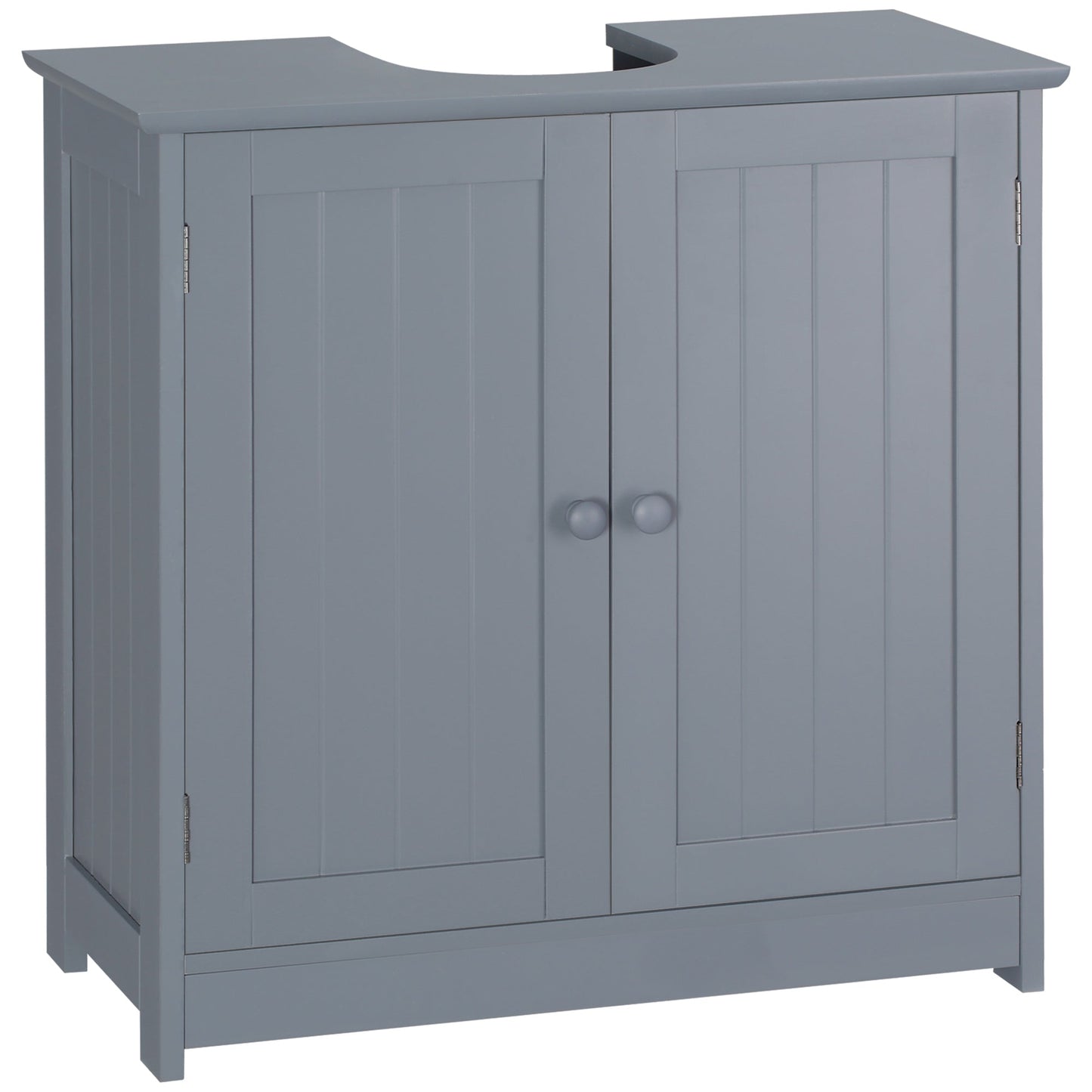 Under Sink Bathroom Cabinet with 2 Doors and Shelf, Pedestal Sink Bathroom Vanity Furniture, Grey Bathroom Cabinets Grey  at Gallery Canada