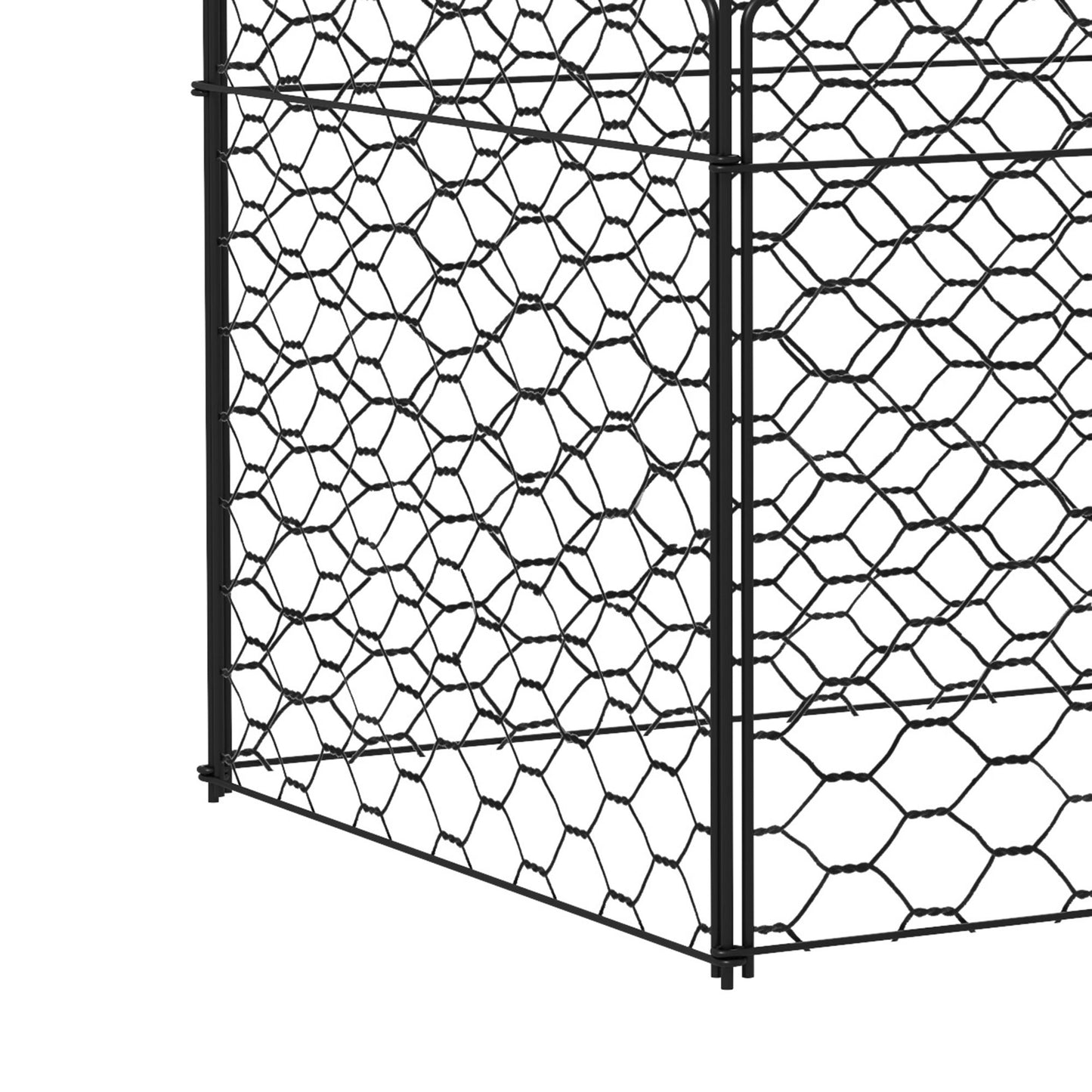 4 Pack Garden Cloches for Plants, 12" x 14" Metal Crop Cage, Plant Cages to Keep Animals Out, Black Walk In Greenhouses   at Gallery Canada