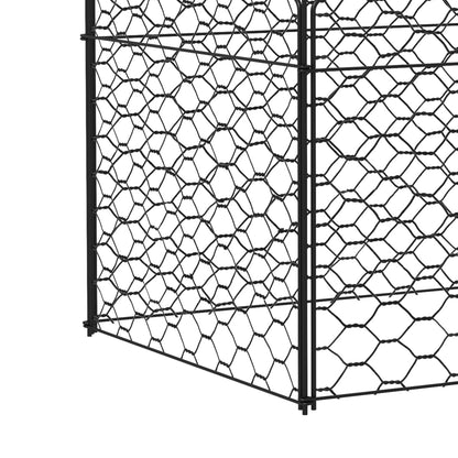 4 Pack Garden Cloches for Plants, 12" x 14" Metal Crop Cage, Plant Cages to Keep Animals Out, Black Walk In Greenhouses   at Gallery Canada