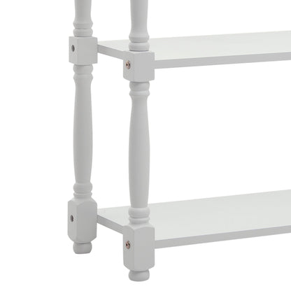 Console Table Modern Sofa Table with 2 Tier Shelves for Living Room, Entryway, Bedroom, Grey Console Tables   at Gallery Canada