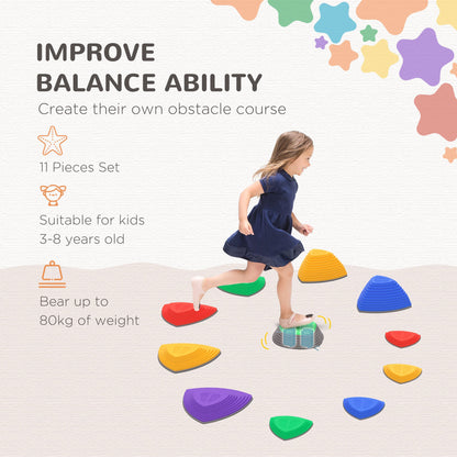 Stackable Non-Slip Stepping Stones for Kids, Obstacle Course, Sensory Play, Multi-Colour Gym Sets & Swings   at Gallery Canada