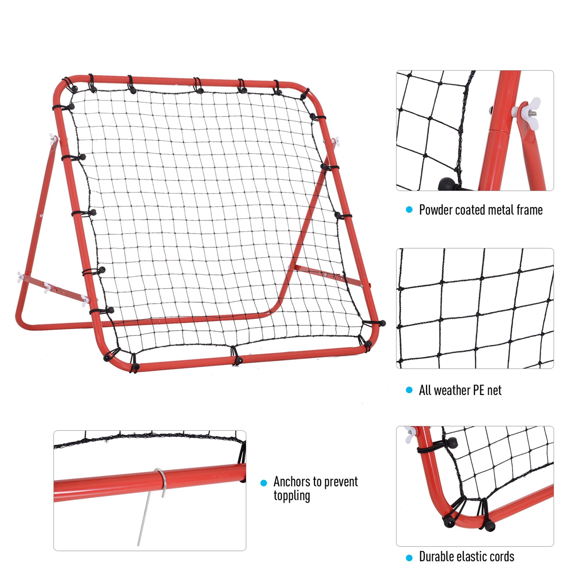 Volleyball Rebounder Net Football Training Aid Kickback Target Play Red Football at Gallery Canada