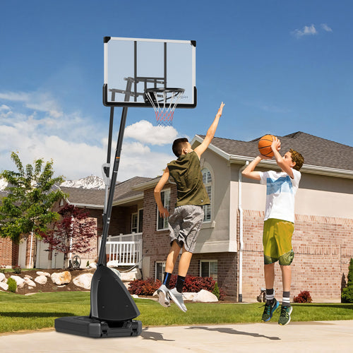 Basketball Hoop Outdoor, 5-10ft Portable Basketball Goal with 44